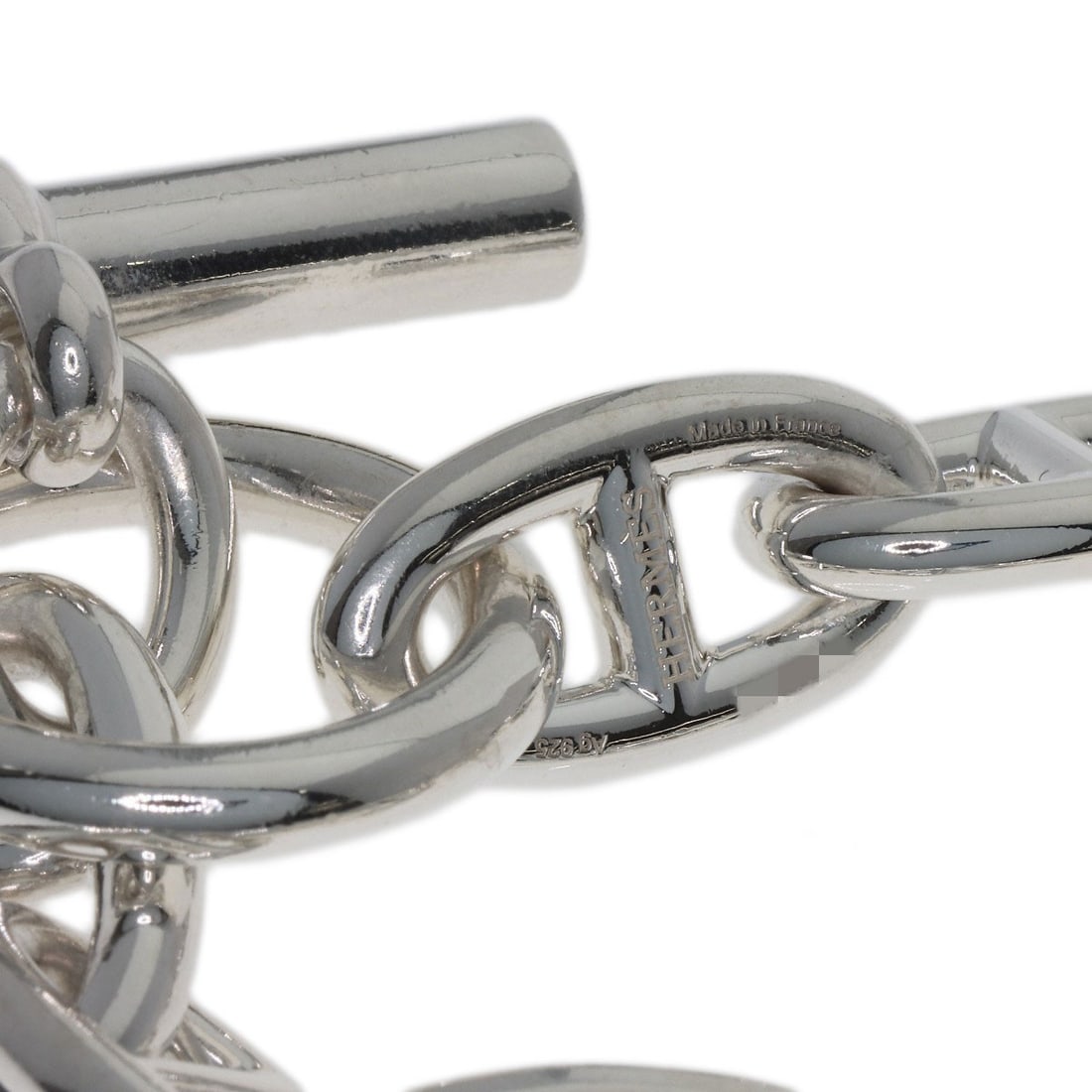 Hermes Gm Silver Shane Dunkle Bracelet - 3