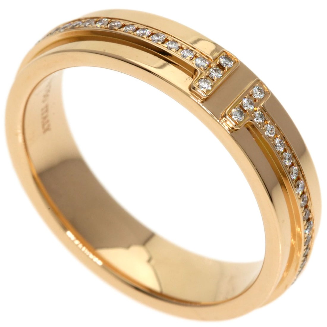 Diamond Ring Tiffany&Co K18 Pink Gold (1 of 8)