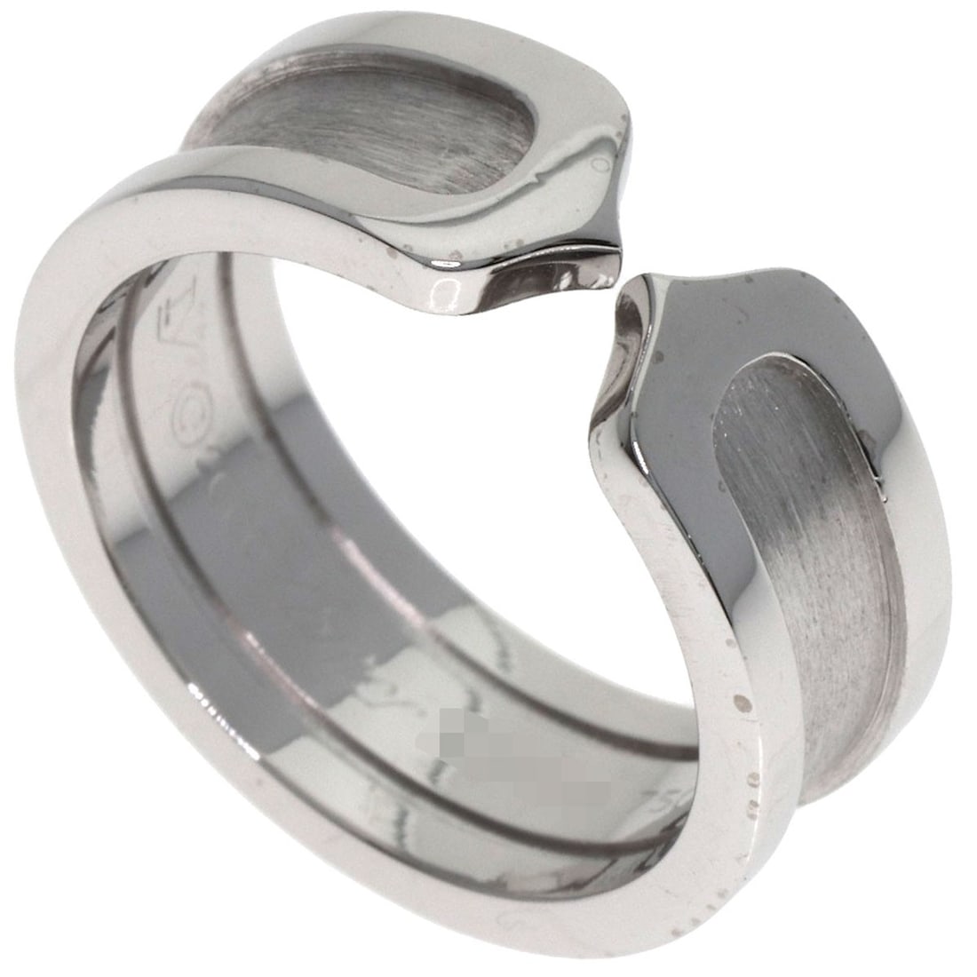 Cartier C2 Sm #48 Ring K18 White Gold: Cartier C2 Sm #48 Ring K18 White Gold Cartier C2 Sm #48 Ring K18 White Gold - A sleek and sophisticated ring featuring K18 white gold, a hallmark of Cartier's exceptional craftsmanship. This piece