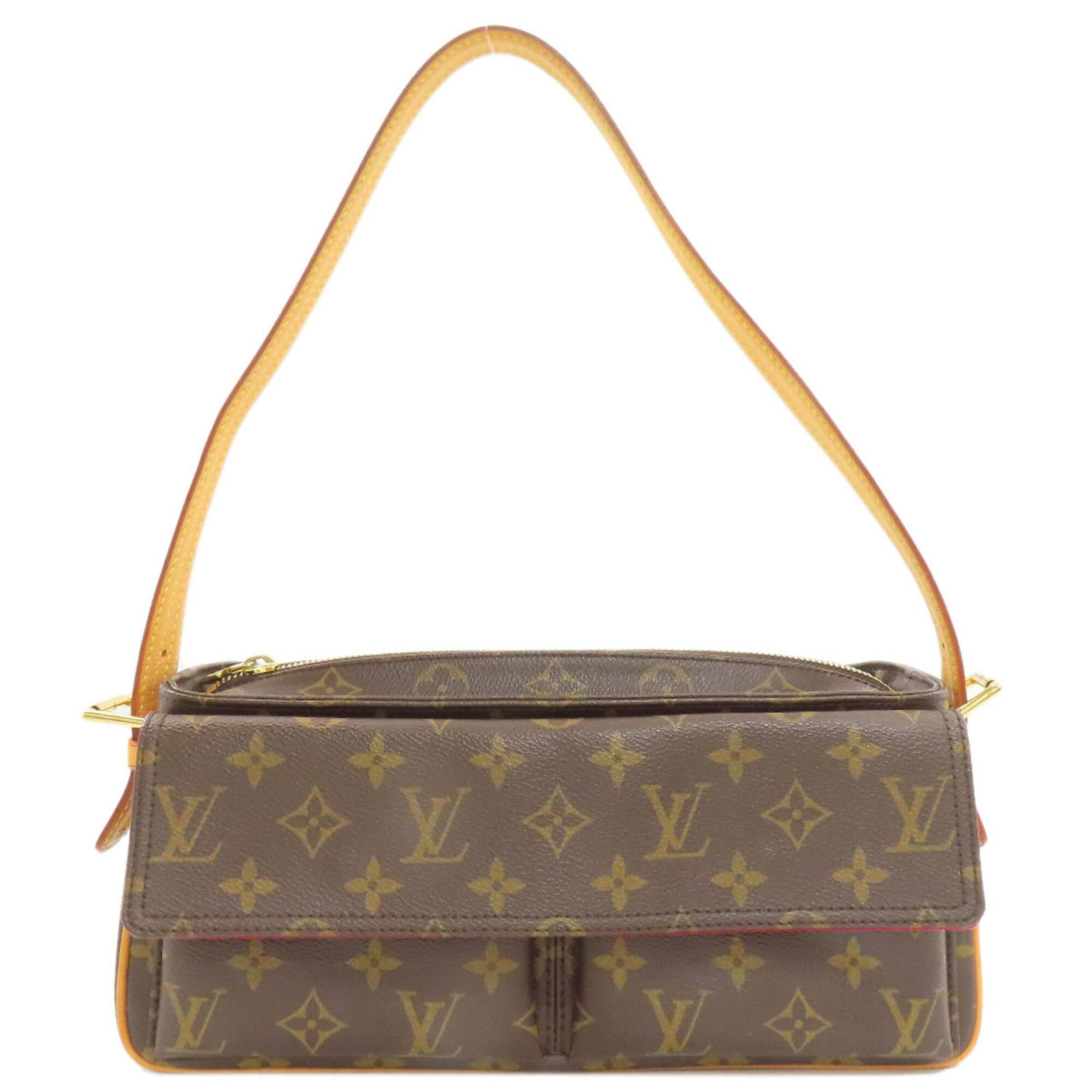 Shoulder Bag Monogram Louis Vuitton: Shoulder Bag Monogram Louis Vuitton Monogrammed with iconic Louis Vuitton design, this shoulder bag boasts a timeless and sophisticated style. Measuring 13cm x 30cm x 9.5cm, it features a classic mono