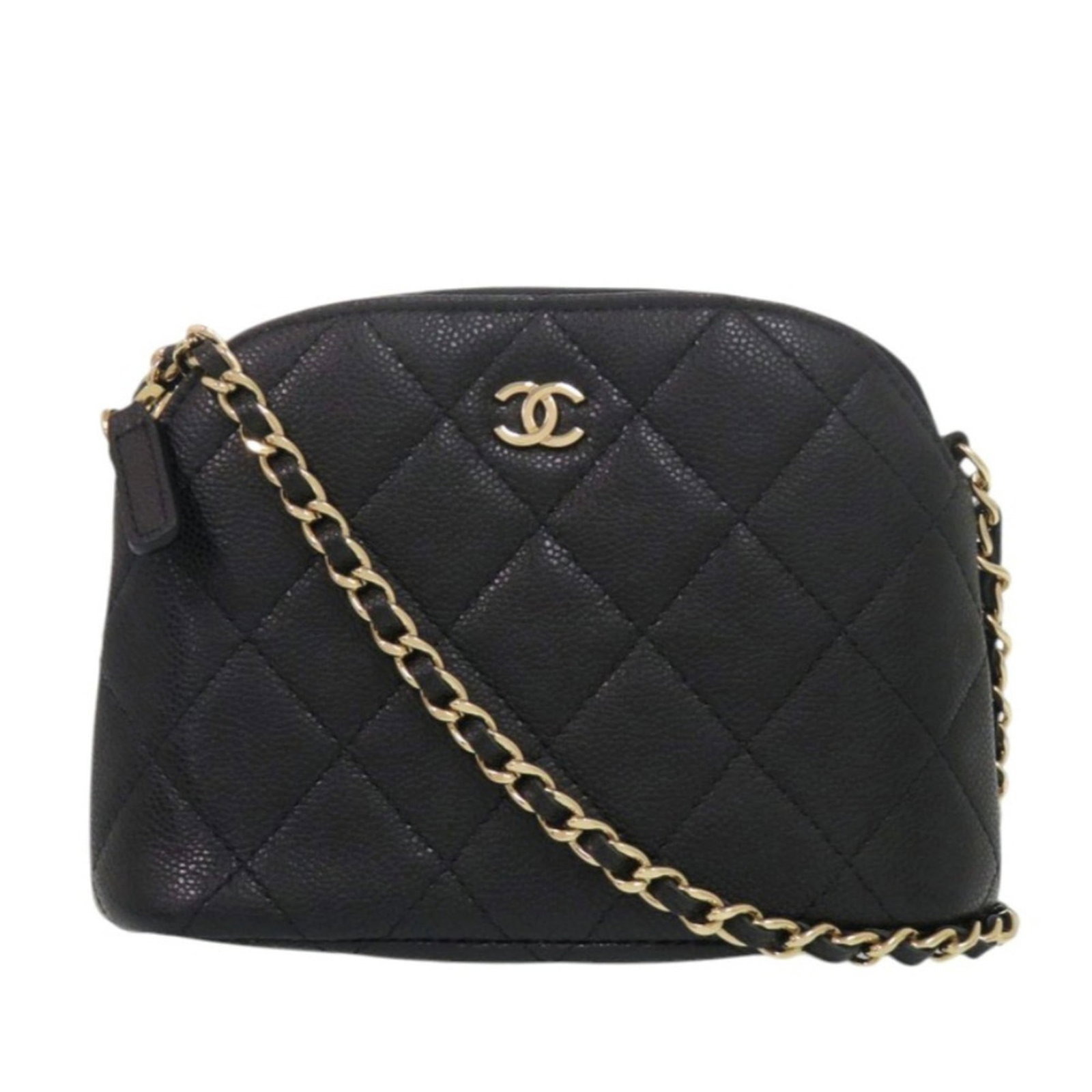Calfskin Grained Chanel Bag Shoulder: Calfskin Grained Chanel Bag Shoulder Black Grained Calfskin Chanel Shoulder Bag with Classic Design. This elegant shoulder bag features a timeless design and premium materials, including genuine