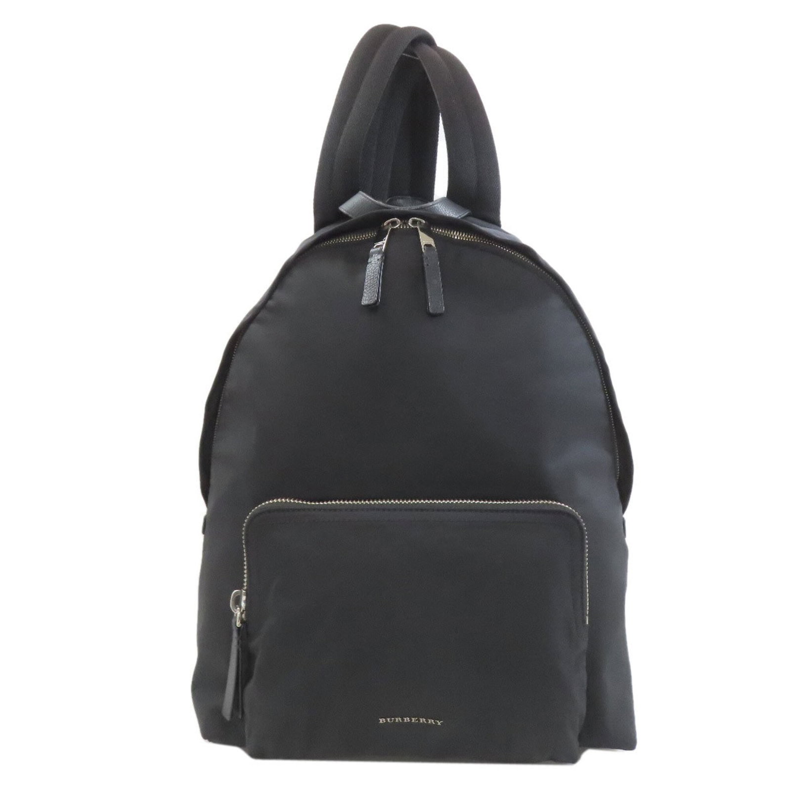 Nylon Backpack Burberry: Nylon Backpack Burberry Nylon Backpack from Burberry, featuring a classic black design with a zipper closure, and adjustable strap lengths of 50cm-85cm. Made from durable nylon material, this