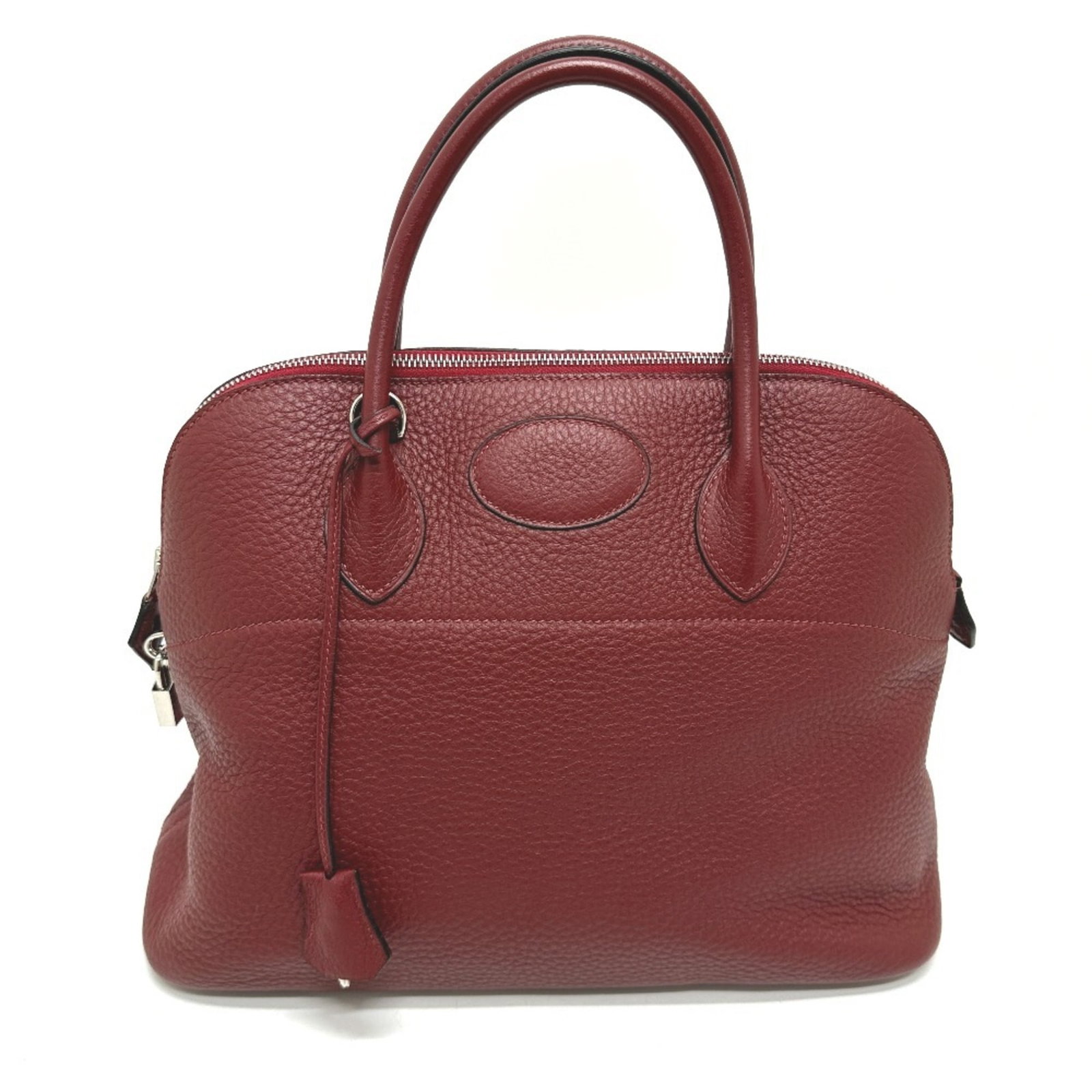 Clemence Taurillon Leather Shoulder Bag Hermes Handbag: Clemence Taurillon Leather Shoulder Bag Hermes Handbag Taurillon clemence leather gives this Bolide shoulder bag a distinctive, luxurious look and feel. With its bold red color and sturdy zipper closu