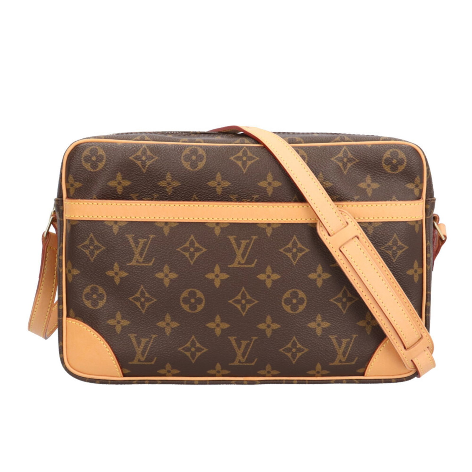 Monogram Canvas Louis Vuitton Shoulder Bag: Monogram Canvas Louis Vuitton Shoulder Bag Brown Monogram Canvas Louis Vuitton Shoulder Bag with classic 19cm x 30cm x 8cm dimensions, featuring the iconic Monogram pattern and canvas material. This