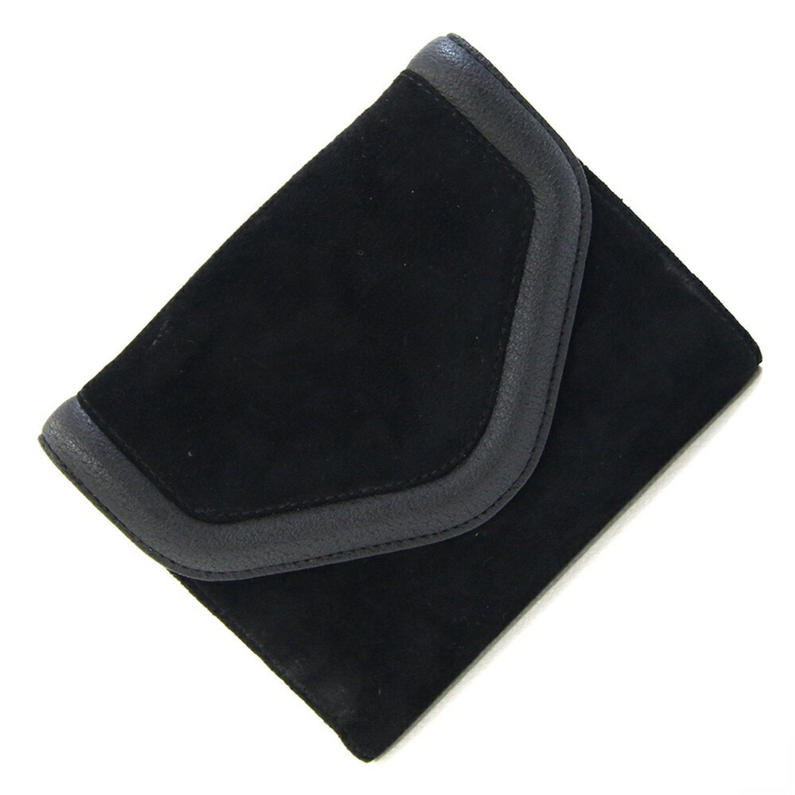 Suede Leather Gucci Bi Fold Wallet: Suede Leather Gucci Bi Fold Wallet Suede Leather Gucci Bi Fold Wallet - A sleek and sophisticated accessory from the renowned Italian fashion house. This black bi-fold wallet features high-quality