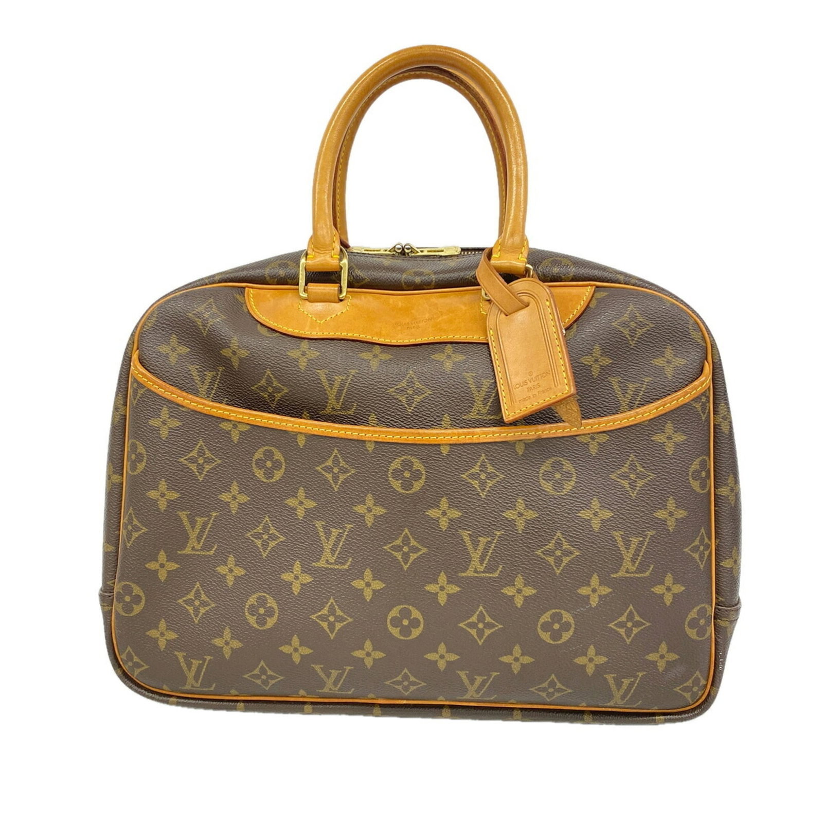 Handbag Louis Vuitton: Handbag Louis Vuitton Brown Louis Vuitton handbag with dimensions 26cm x 34cm x 13cm, perfect for everyday use. Made with signature craftsmanship, this stylish bag features a classic design that
