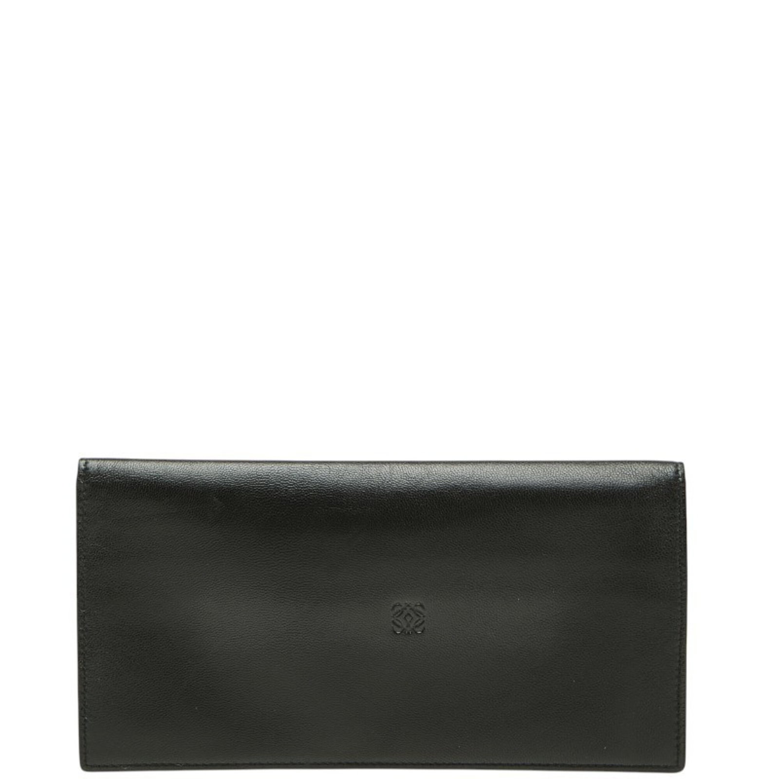 Leather Bi Fold Long Wallet: Leather Bi Fold Long Wallet Black leather bi-fold long wallet with a sleek 10cm x 19cm x 1cm design, perfect for everyday carry. The classic design and premium leather construction make this wallet a 