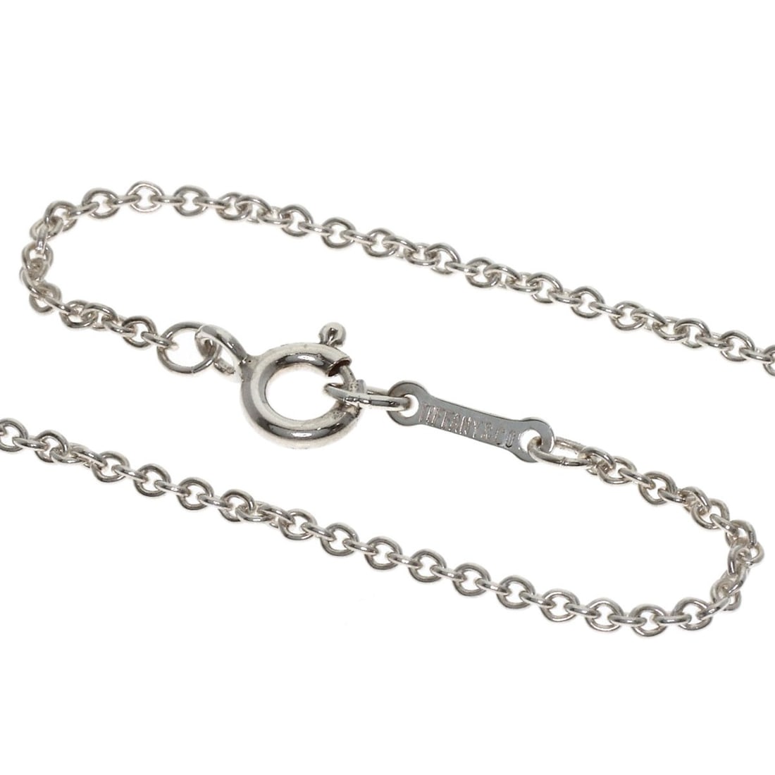 Tiffany Co Initial Silver Necklace - 3