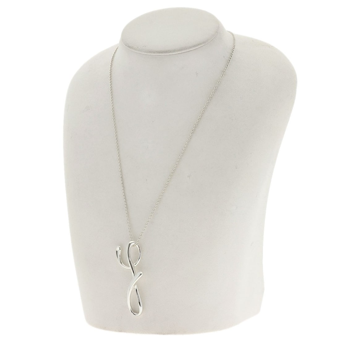 Tiffany Co Initial Silver Necklace - 4