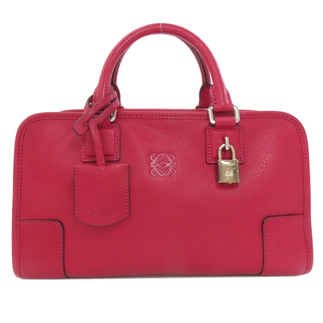 Calf Tote Bag Loewe Amazona: Calf Tote Bag Loewe Amazona Red Calf Tote Bag by LOEWE. This LOEWE Amazona tote bag features a bold red exterior made from calf material, showcasing the brand's signature style. A striking accessory f