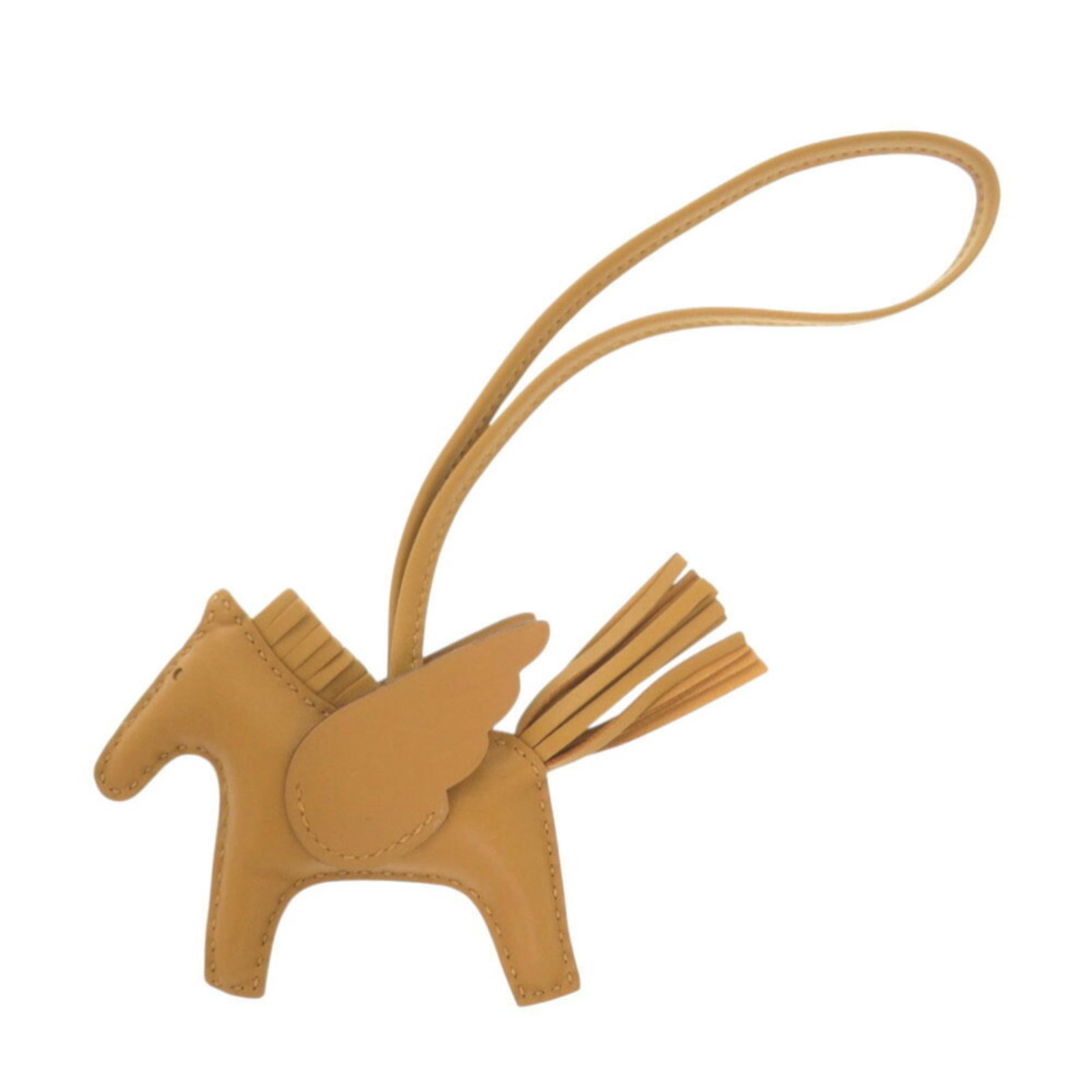 Keyring Agneau Milo Hermes: Keyring Agneau Milo Hermes Agneau Milo is a high-quality material used in the keyring, offering a unique texture and appearance. The keyring's size and design make it a distinctive accessory, while th