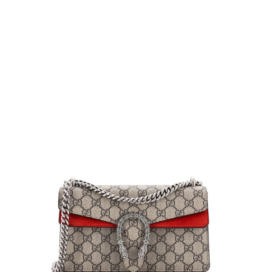 Gucci GG Coated Canvas Small Bag Dionysus Embellished with Crystal Metal: Gucci GG Coated Canvas Small Bag Dionysus Embellished with Crystal Metal The Gucci GG Coated Canvas Small Bag Dionysus is a striking accessory featuring GG Coated Canvas with Crystal Embellished Metal