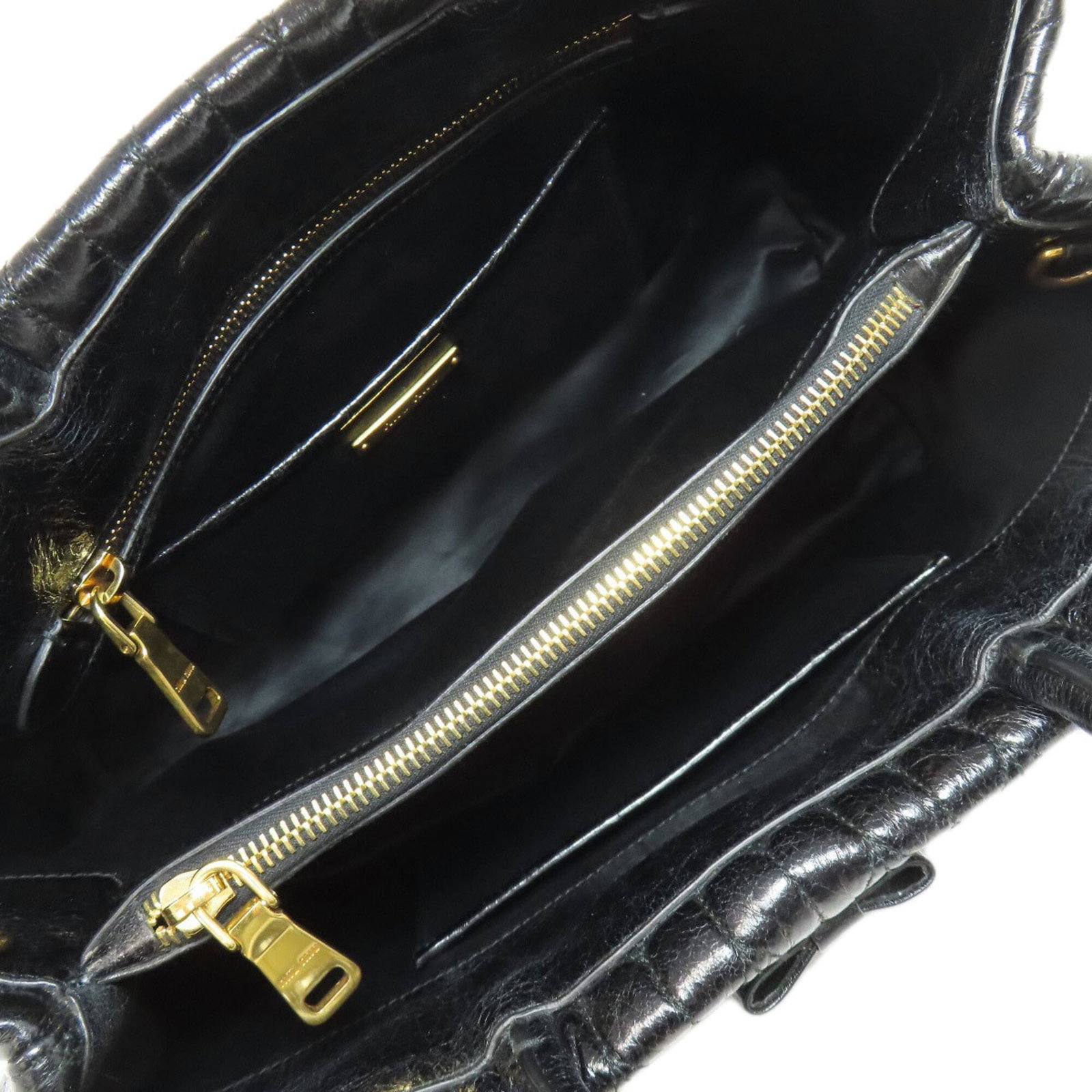 Handbag Miu Leather - 5