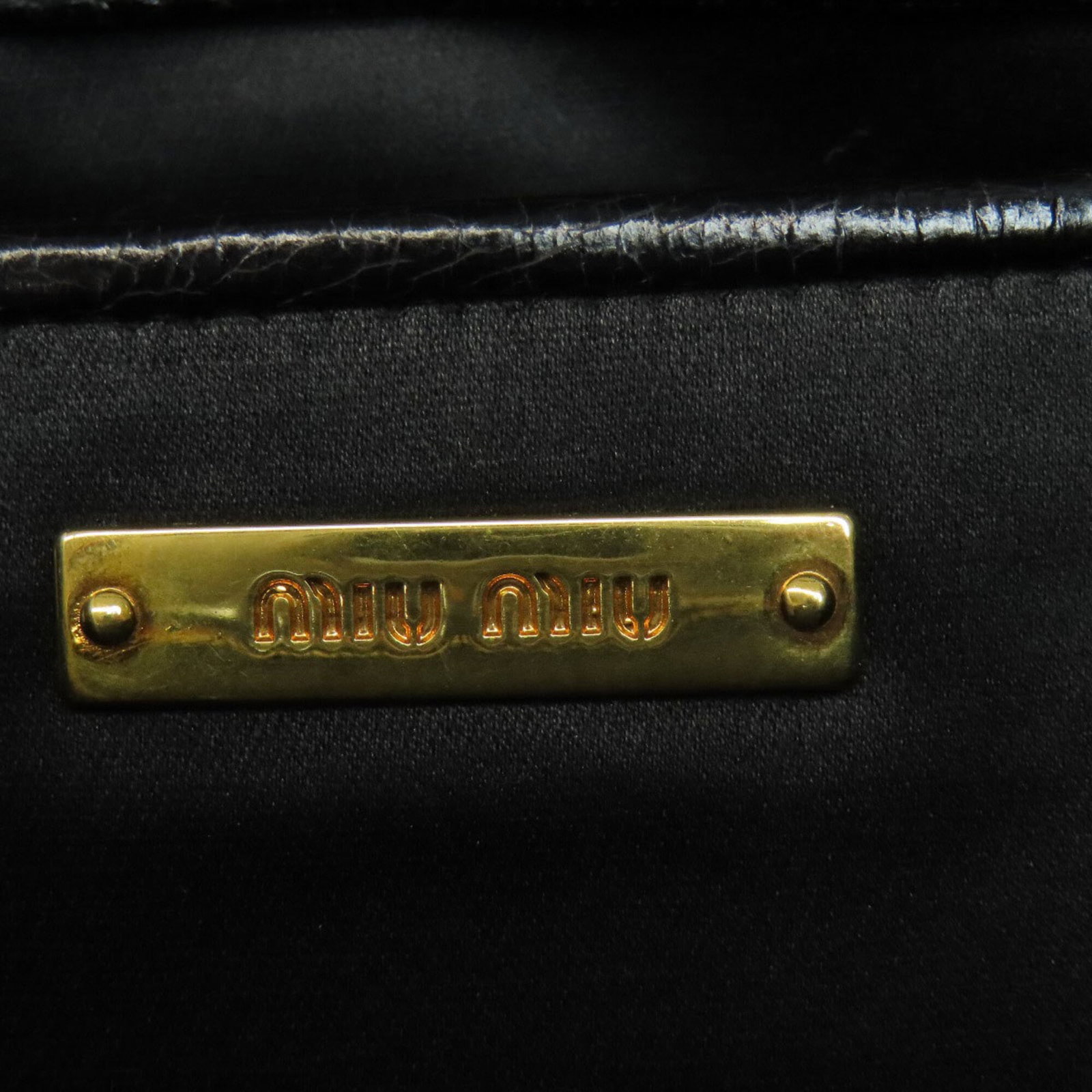 Handbag Miu Leather - 6