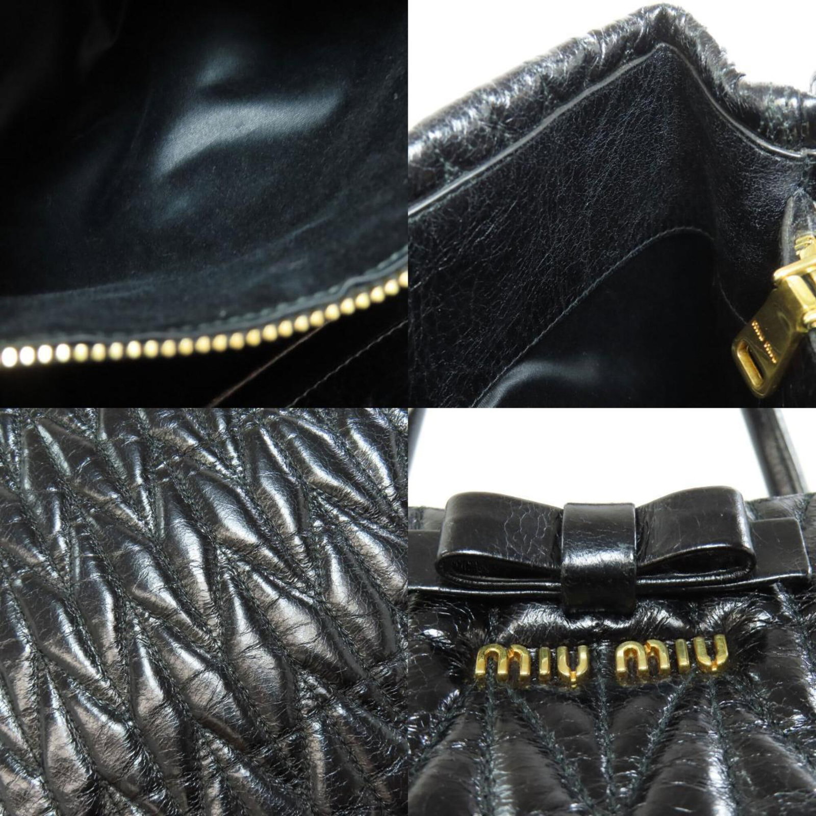 Handbag Miu Leather - 8