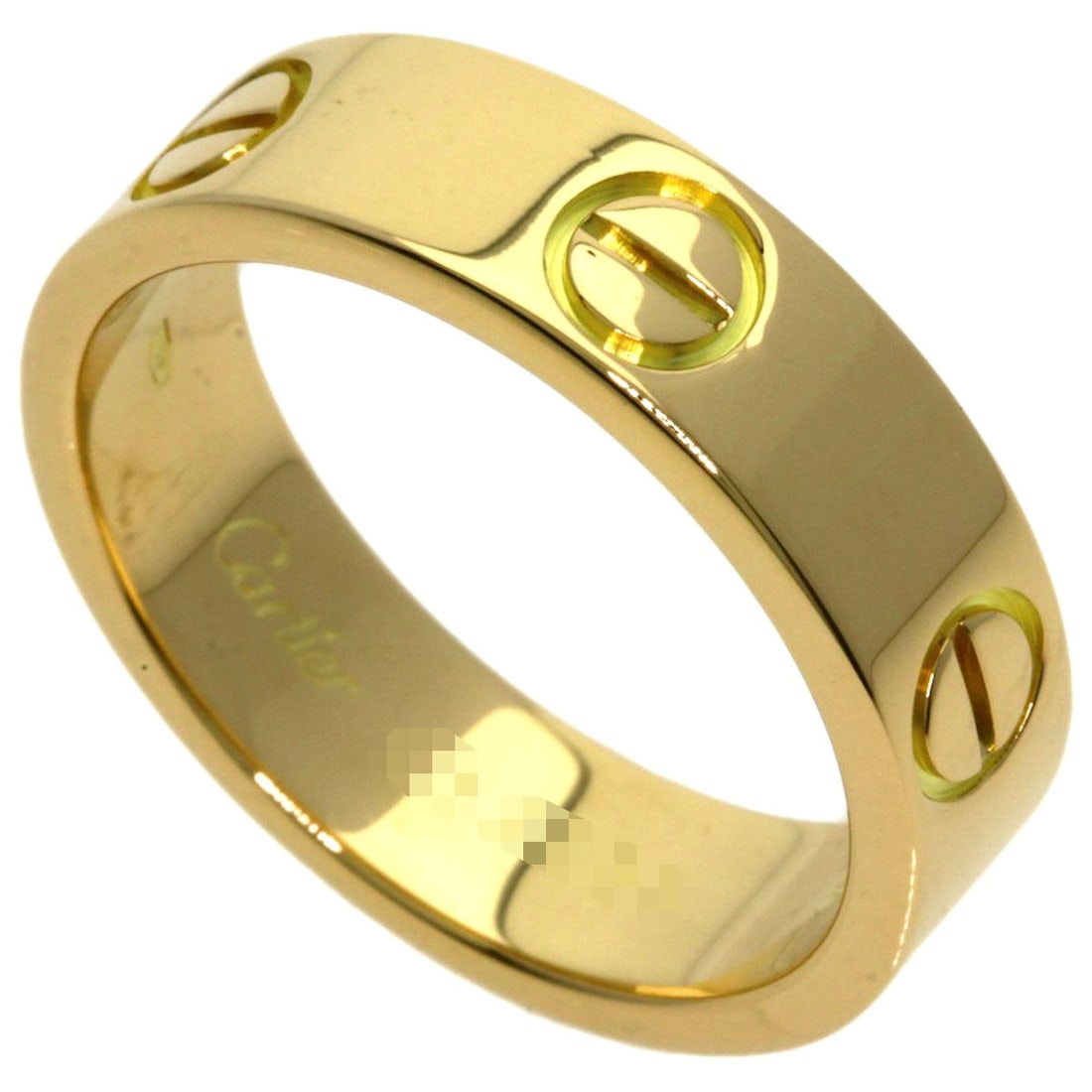 Love Cartier Ring Gold K18 Yellow #55: Love Cartier Ring Gold K18 Yellow #55 K18 Yellow Gold Cartier Ring #55 - A classic yellow gold ring from the renowned French luxury brand, Cartier. This 7.5 US ring features the signature K18 gold