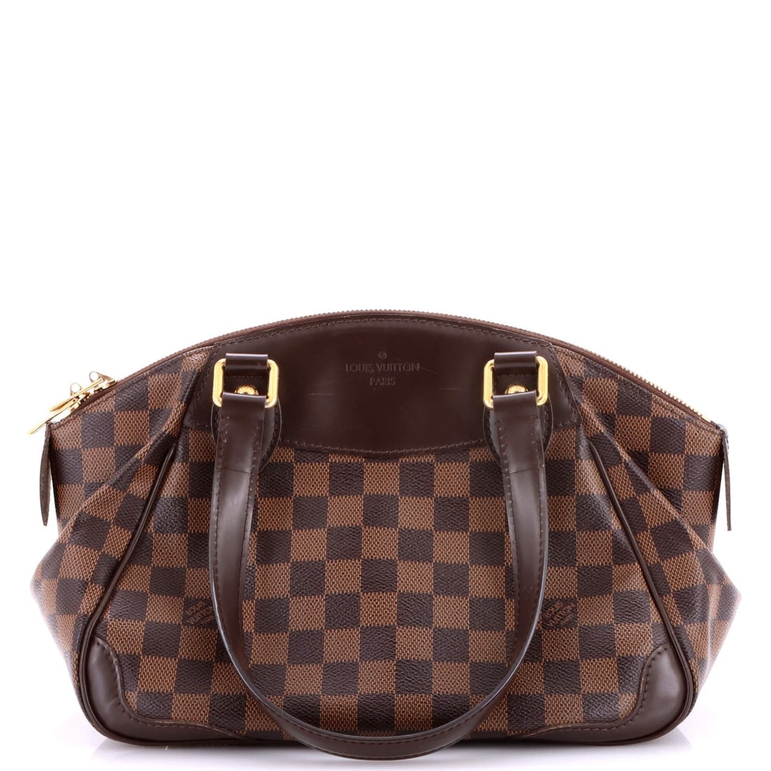 Louis Vuitton Verona Handbag Damier: Louis Vuitton Verona Handbag Damier The Louis Vuitton Verona Handbag Damier is a classic shoulder bag with a timeless design, featuring a brown canvas coated exterior and a striking red interior. With