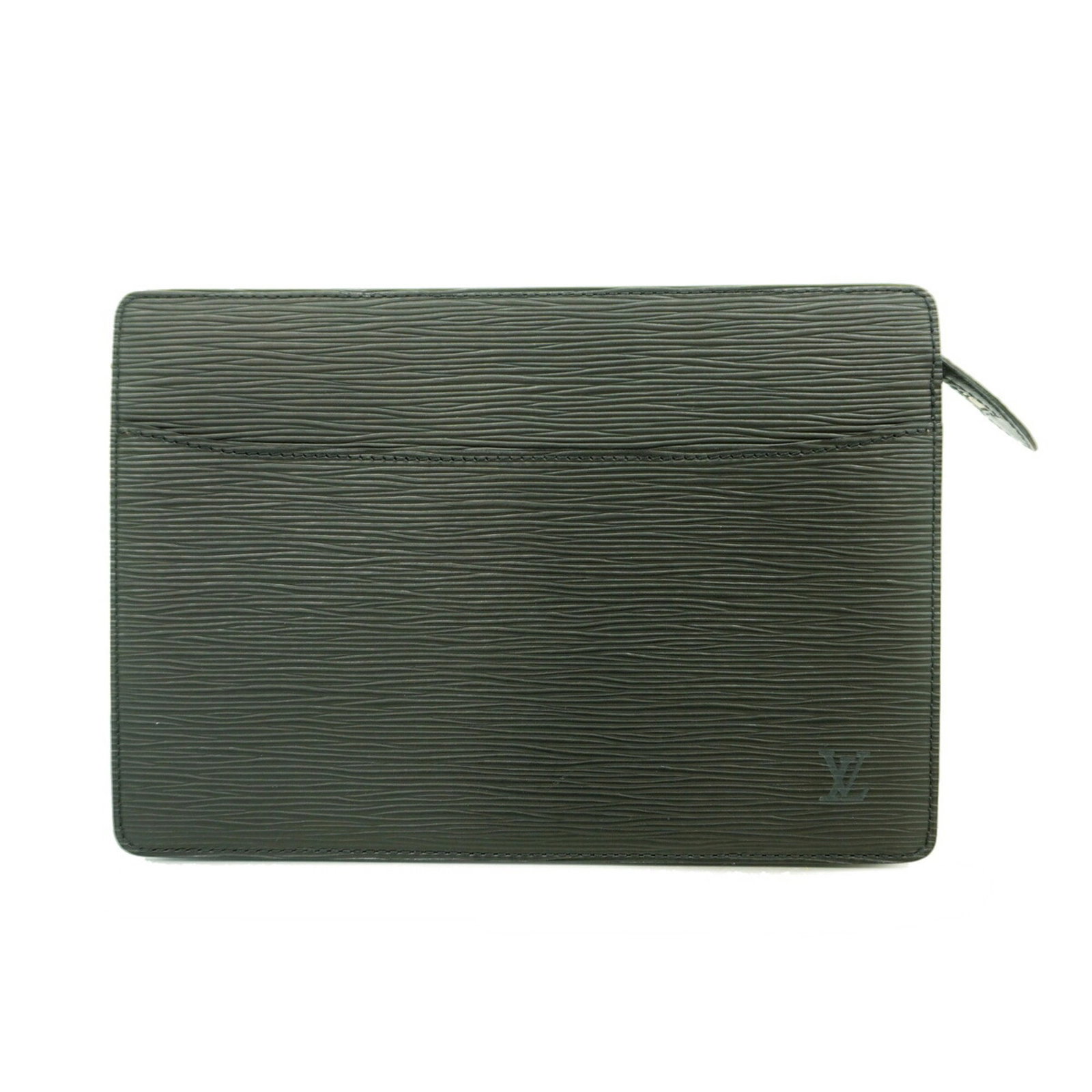 Louis Vuitton Bag: Louis Vuitton Bag Louis Vuitton's Noir clutch bag boasts a sleek, compact design with a signature monogram pattern, measuring 18cm x 26cm x 4cm. The bag's understated yet sophisticated style makes it