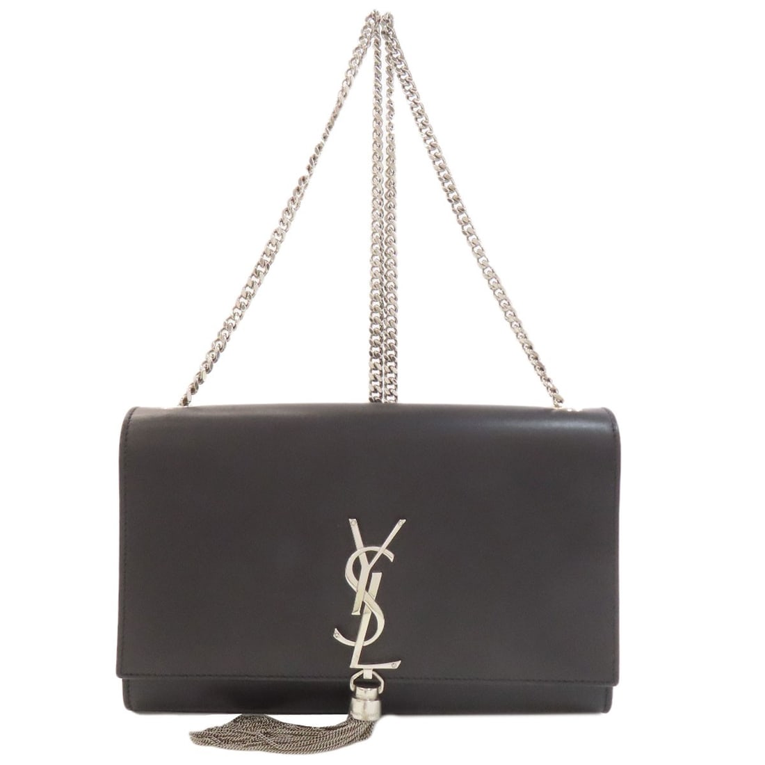 Yves Saint Laurent Classic Kate Chainshoulder Shoulder Bag Calf: Yves Saint Laurent Classic Kate Chainshoulder Shoulder Bag Calf Black calf Yves Saint Laurent Classic Kate chain-shoulder shoulder bag. This iconic design features a chain-shoulder strap and a sleek, 
