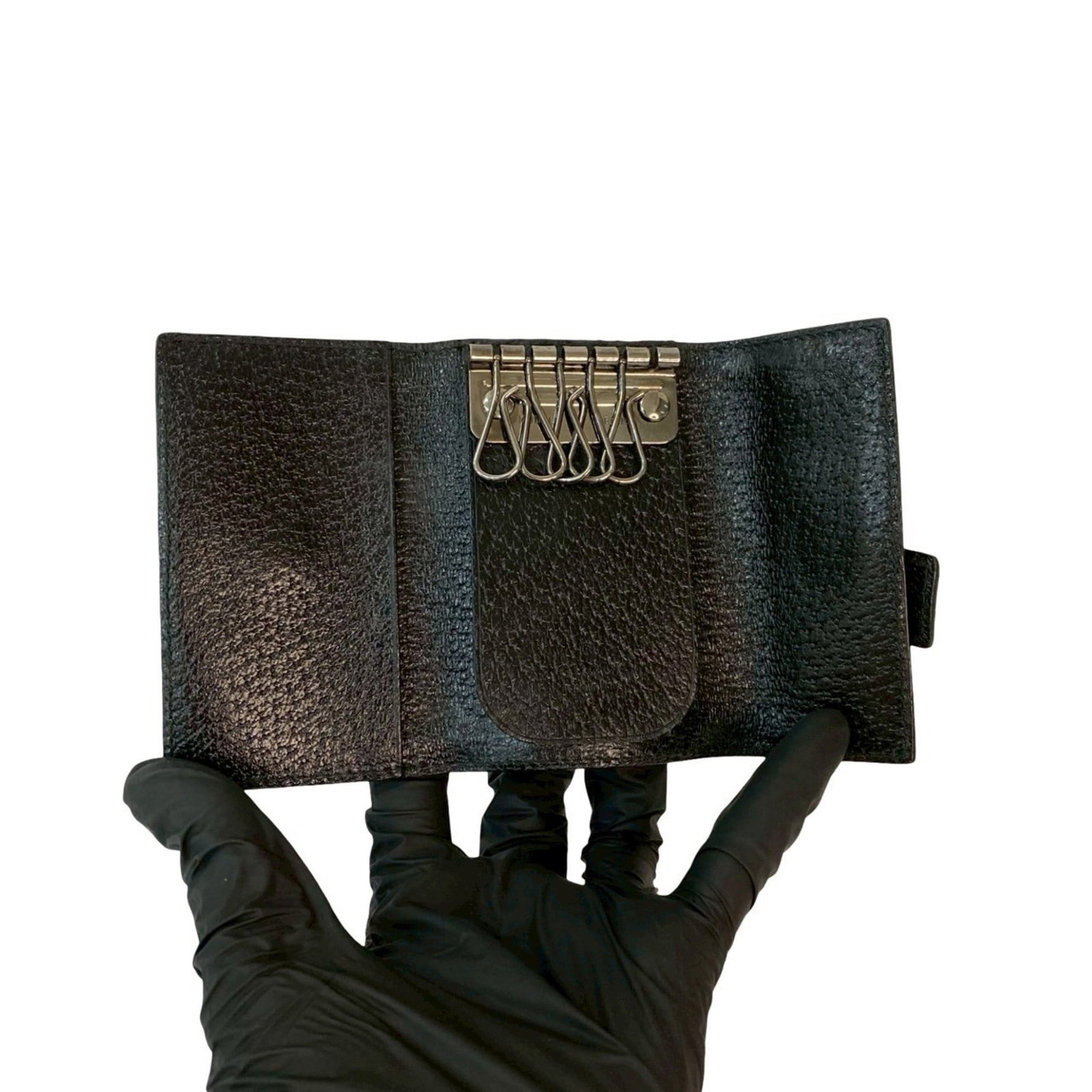 Keyring Leather Nylon Gucci - 7