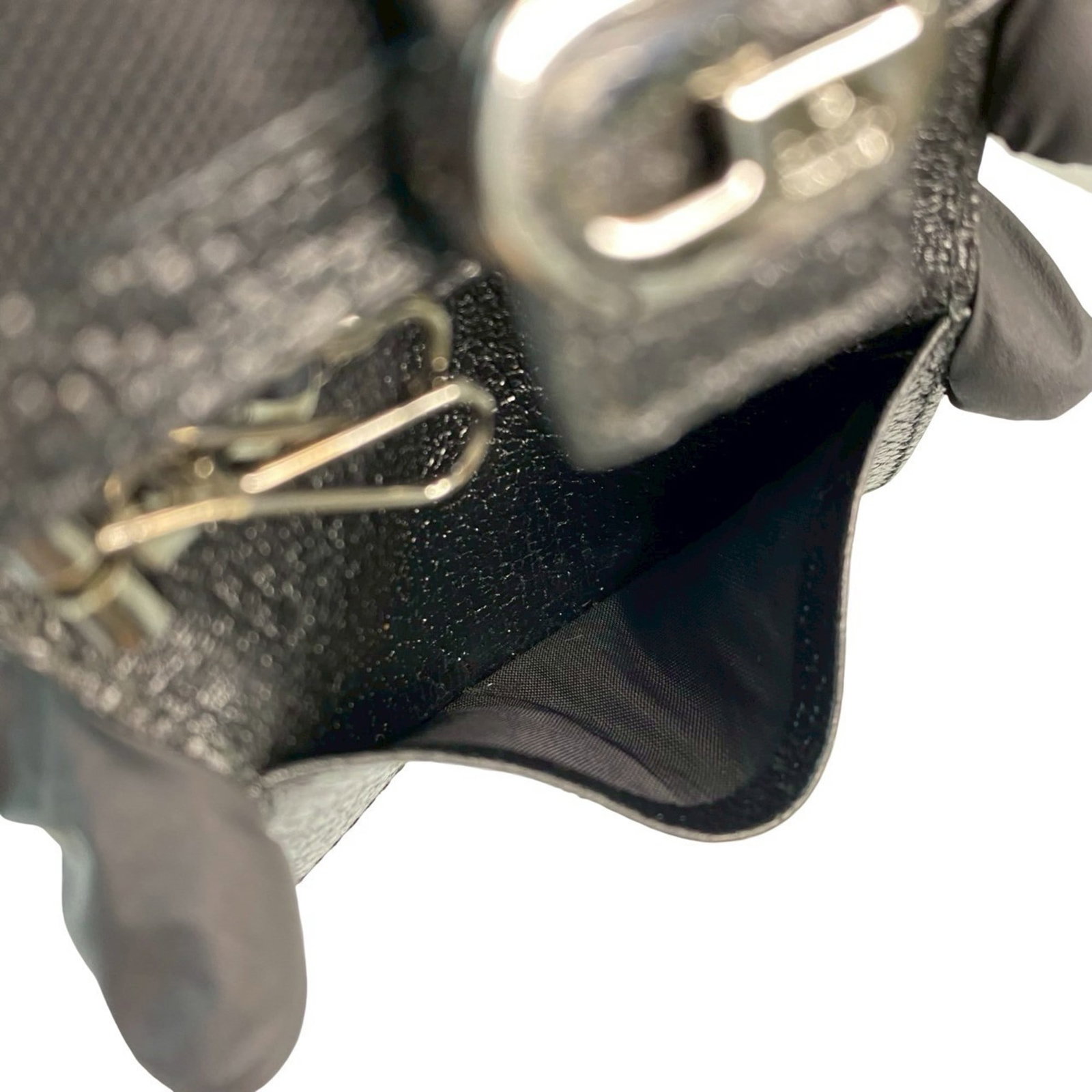 Keyring Leather Nylon Gucci - 8