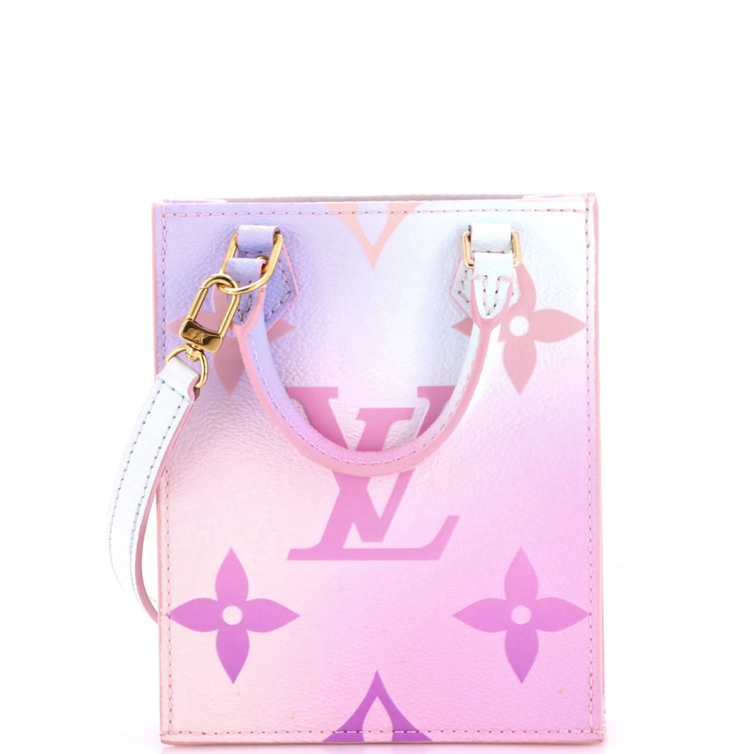 Spring in City Giant Louis Vuitton Petit Monogram Plat Bag Canvas: Spring in City Giant Louis Vuitton Petit Monogram Plat Bag Canvas Spring in the City Giant Louis Vuitton Petit Monogram Plat Bag Canvas is a vibrant pink canvas cross body bag with a unique giant