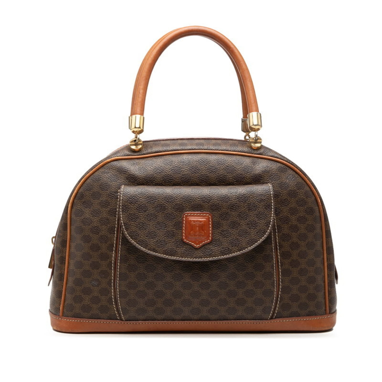 Celine Handbag Leather Pvc: Celine Handbag Leather Pvc Celine Handbag Leather Pvc - A stylish and modern handbag with a unique blend of PVC and leather materials, available in a rich brown color. Measuring 12.5cm x 32.5cm x