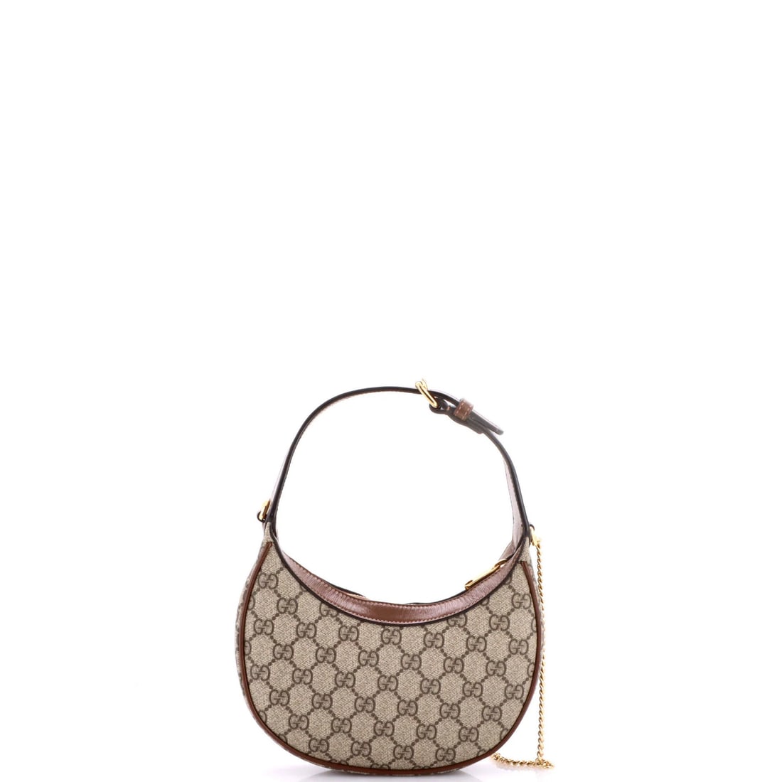 Mini GG Coated Canvas Hobo Patch Interlocking Moon Half Gucci - 3