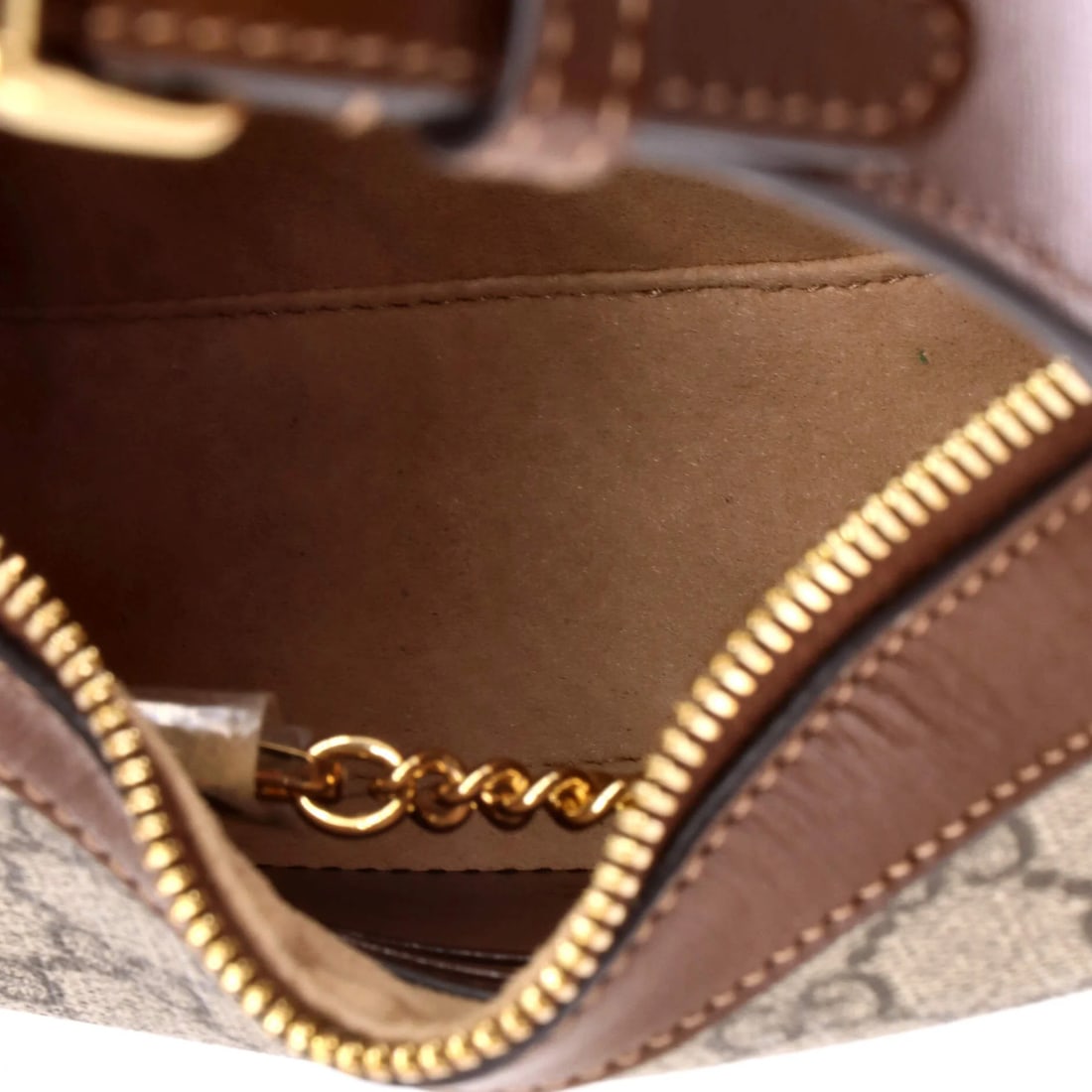 Mini GG Coated Canvas Hobo Patch Interlocking Moon Half Gucci - 5