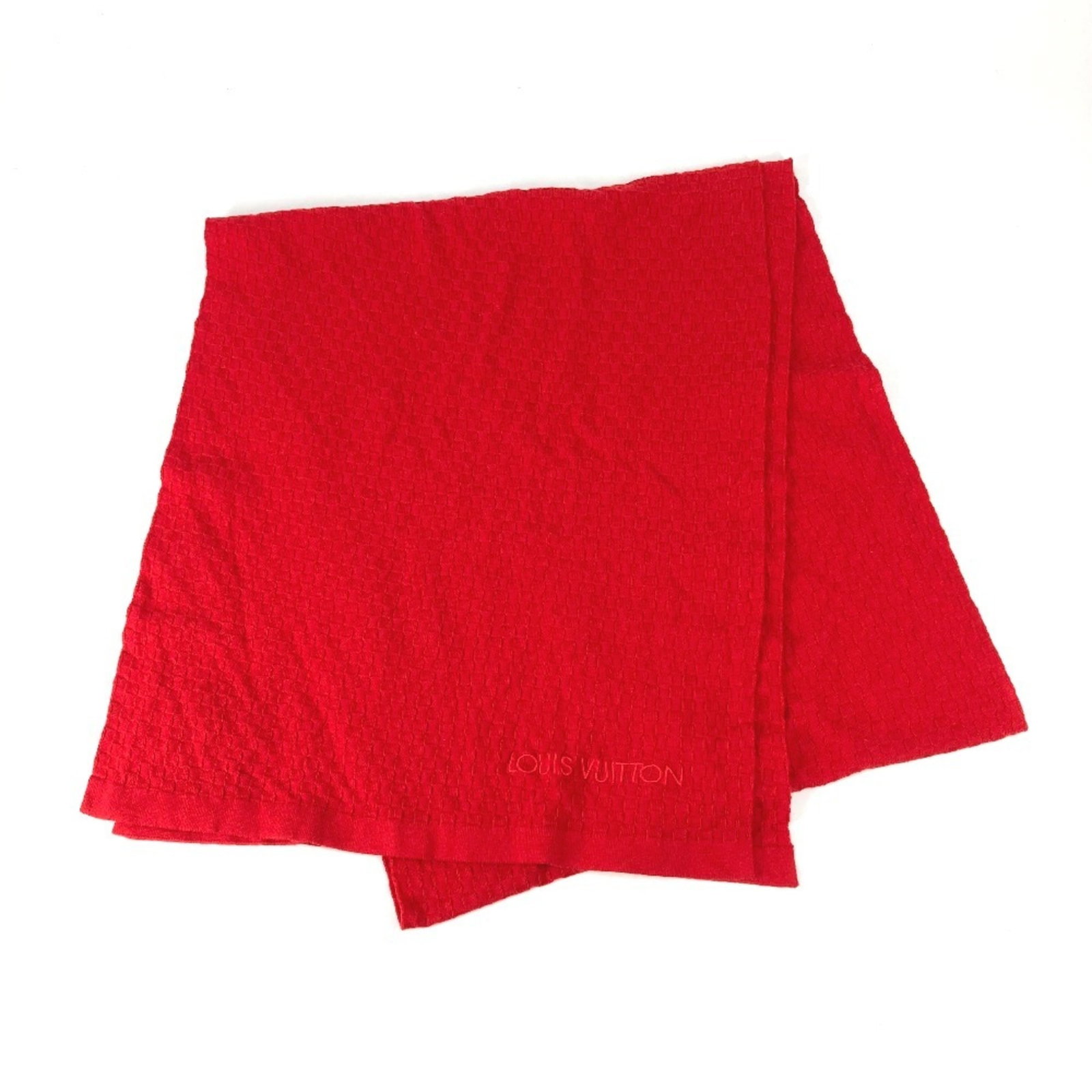 Stole Cotton Louis Vuitton Cashmere: Stole Cotton Louis Vuitton Cashmere Stole Cotton Louis Vuitton Cashmere is a striking red stole made from a blend of cotton and cashmere, measuring 1.7m x 35.5cm in size. The luxurious fabric and