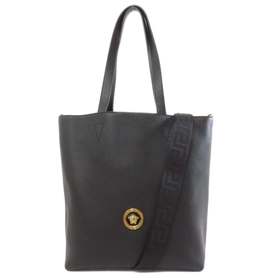 Medusa 2Way Tote Bag Versace Calf: Medusa 2Way Tote Bag Versace Calf Black calf exterior VERSACE tote bag with a 2Way design. Item Specifics: Brand: VERSACE Style: Tote Bag Color: black Type: Tote Bag Exterior Color: black Exterior