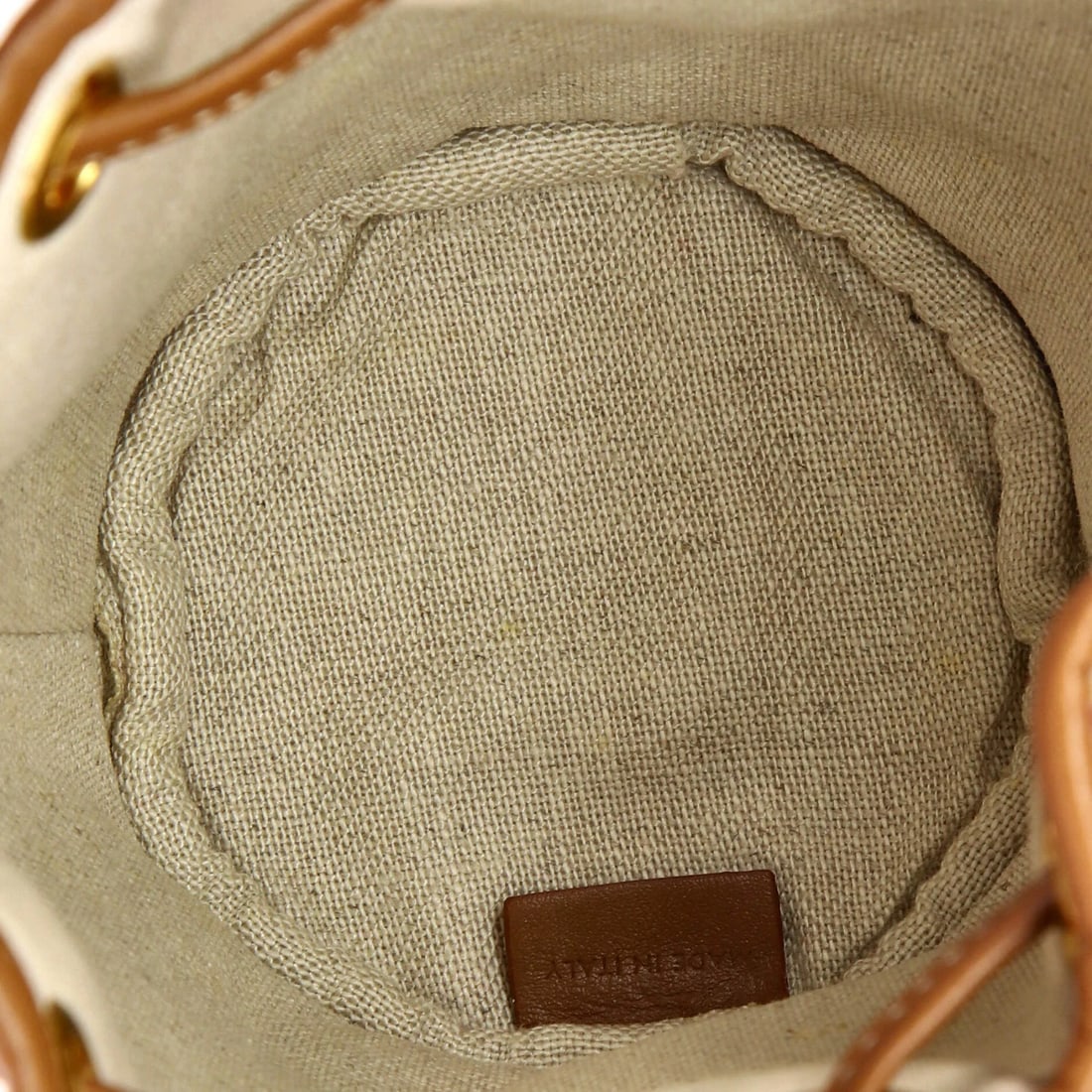 Canvas Drawstring Triomphe Bucket Bag Micro Celine - 5