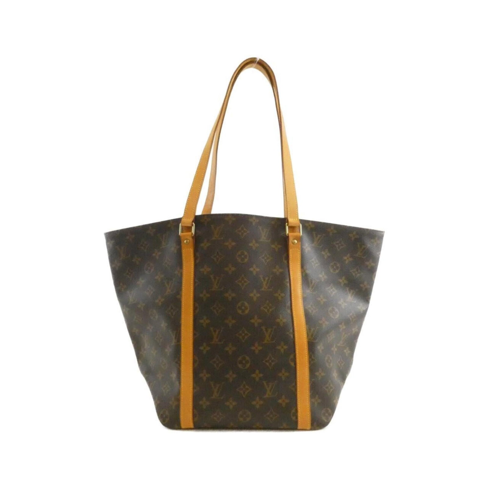 Louis Vuitton Handbag Coated Canvas: Louis Vuitton Handbag Coated Canvas Coated canvas construction provides durability and style to this Louis Vuitton handbag, with a classic brown finish that adds a touch of sophistication. Measuring