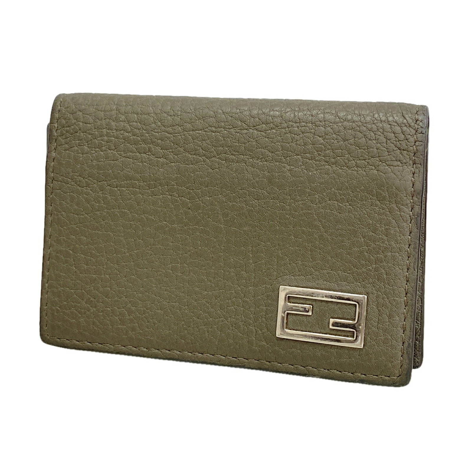 Case Card Leather Fendi: Case Card Leather Fendi The Fendi Case Card Leather is a sleek and sophisticated accessory, crafted from high-quality leather in a versatile gray color. This compact card case measures 7.5cm x 11cm x