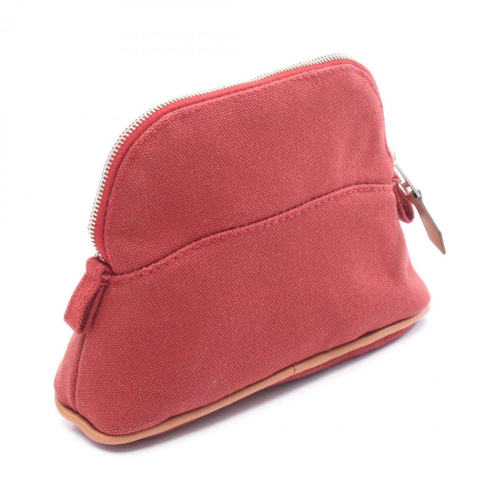 Canvas leather Hermes pouch - 2