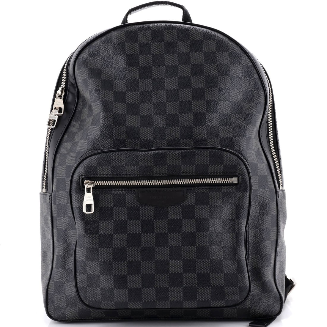 Damier Graphite Backpack Josh Vuitton Louis: Damier Graphite Backpack Josh Vuitton Louis Black Damier Graphite Louis Vuitton Josh Vuitton Backpack with canvas-coated exterior, silver hardware, and black interior. Measuring 16" tall, 12" wide, an