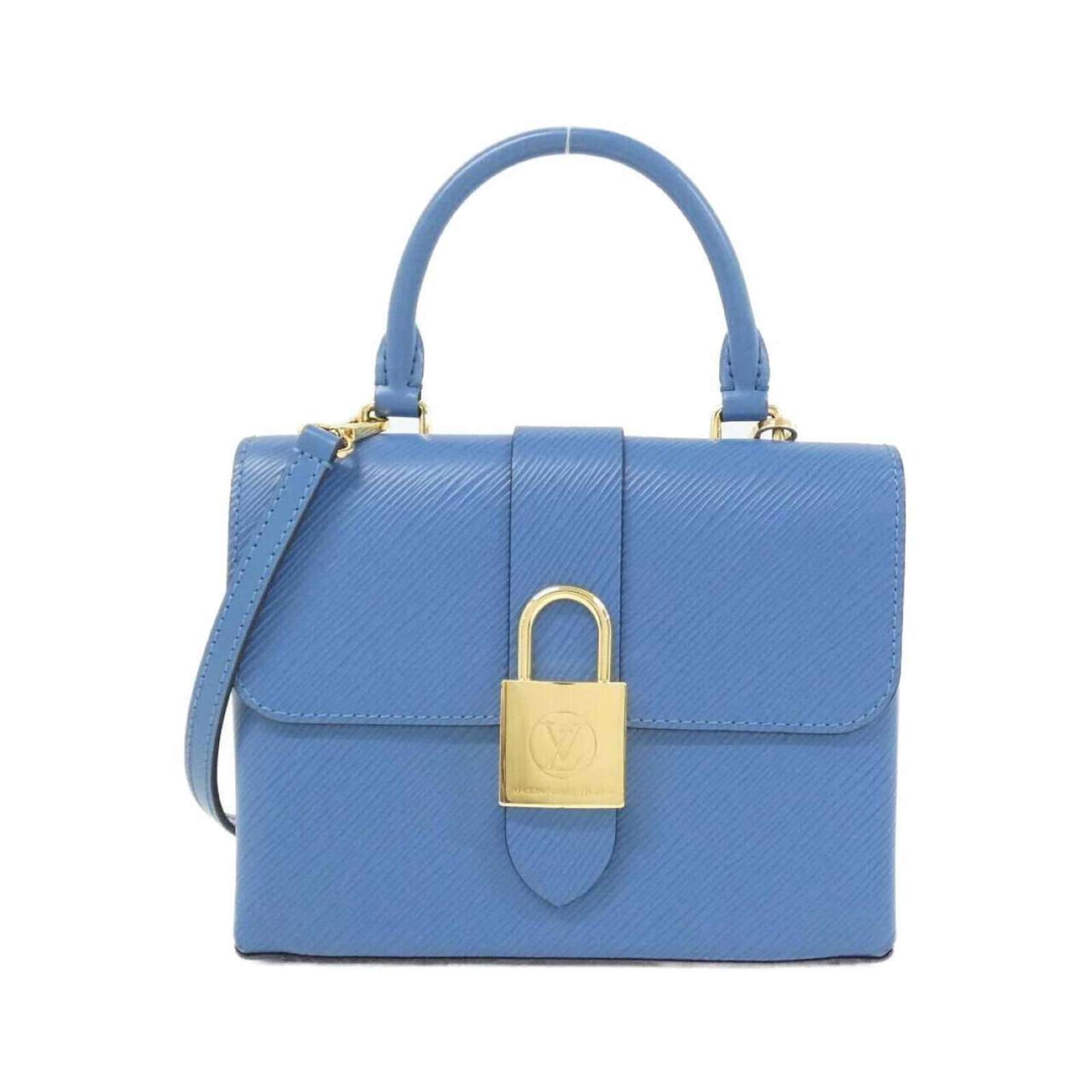 Handbag Leather Louis Vuitton: Handbag Leather Louis Vuitton Blue Jean Louis Vuitton Epi Handbag. Made from high-quality calf leather, this stylish handbag features a classic design with gold hardware. Its spacious interior and