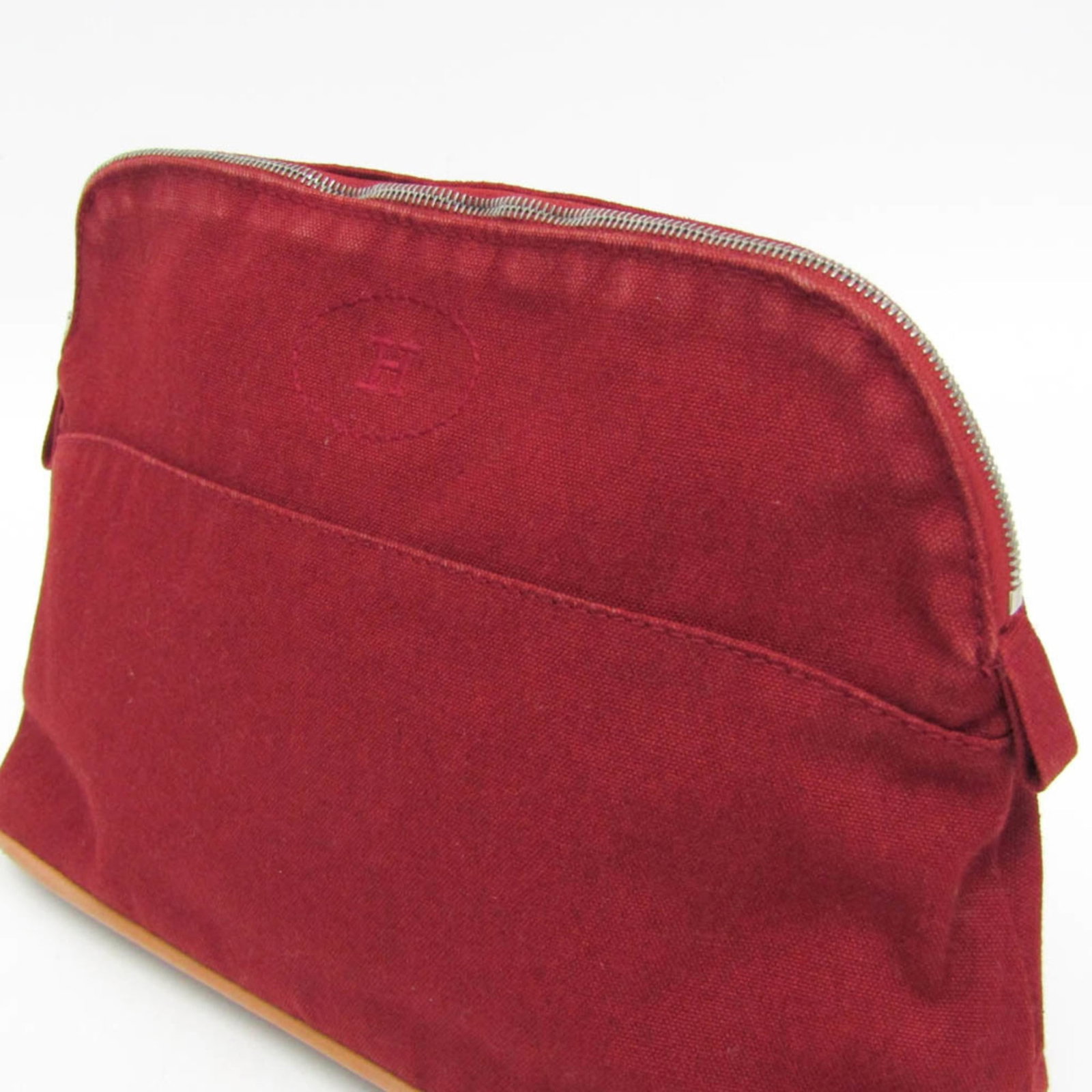 Cotton Leather Pouch Hermes - 7
