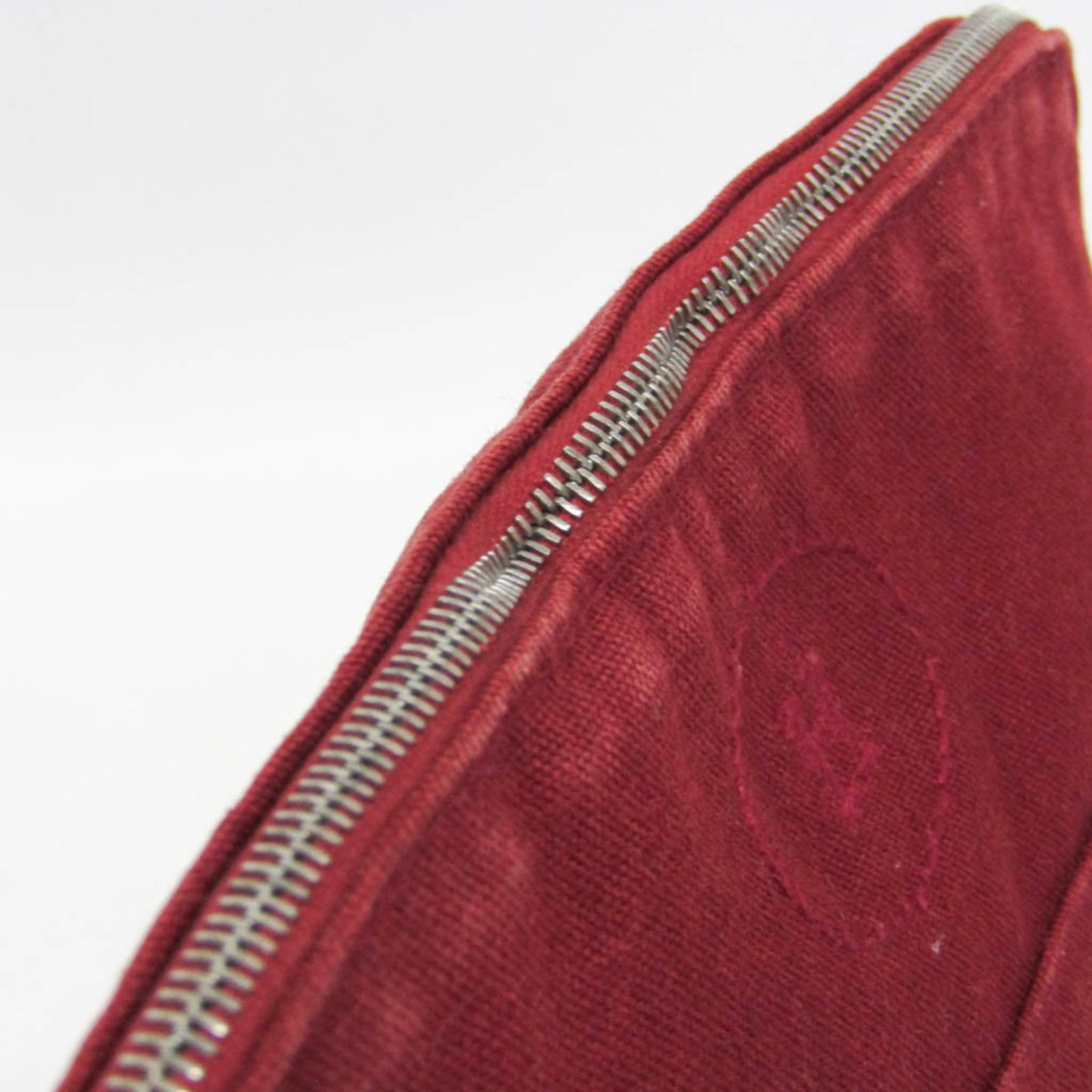 Cotton Leather Pouch Hermes - 8