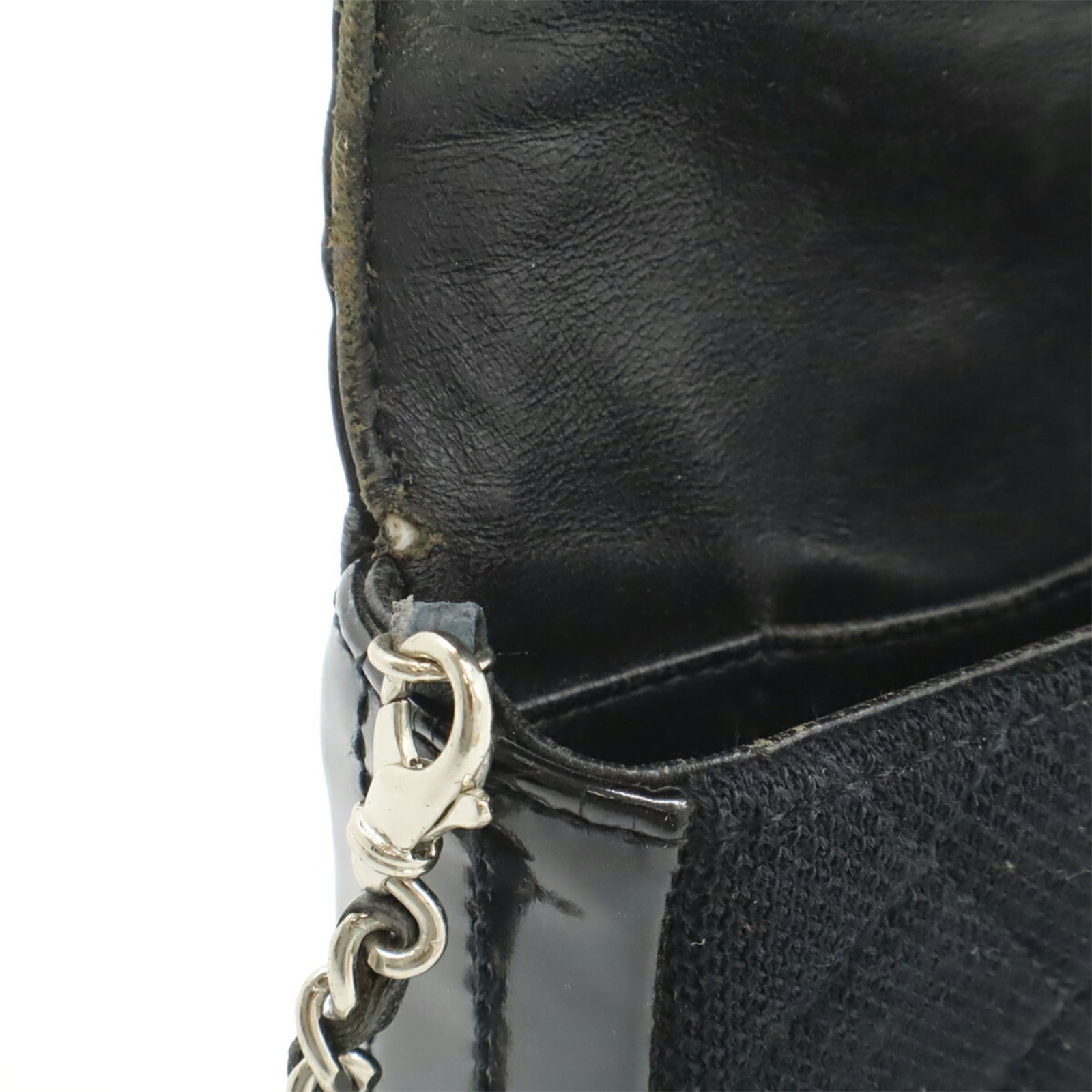 Canvas Patent Leather Chanel Bag Shoulder - 7