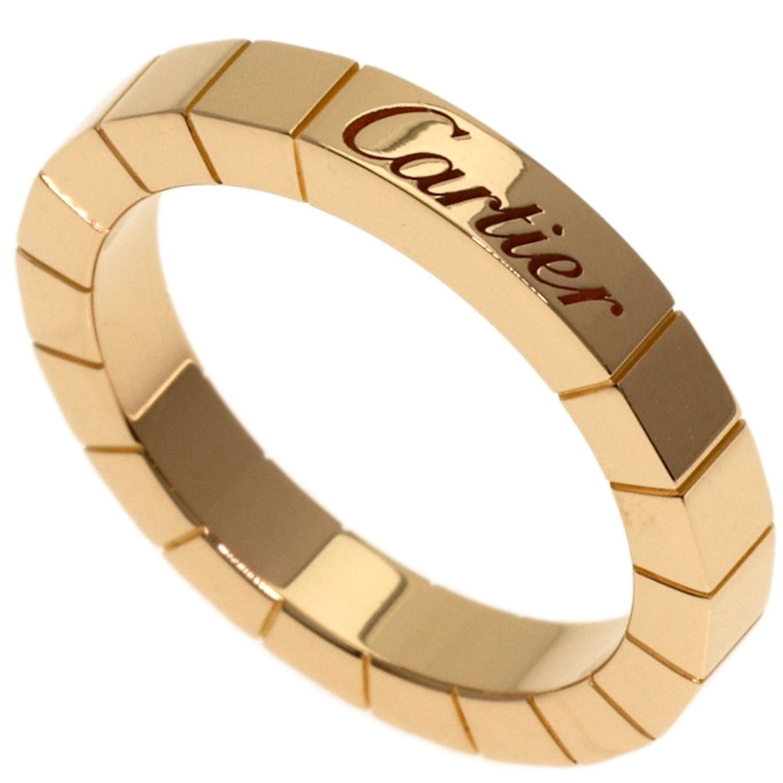 Laniere Ring K18 Pink Gold Cartier #48: Laniere Ring K18 Pink Gold Cartier #48 Item Specifics: Brand: CARTIER Style: Ring Material: K18 Pink Gold Color: Gold Metal: Gold Ring Size: 4.5(US) Main Stone: No stone Type: Ring Exterior Color: