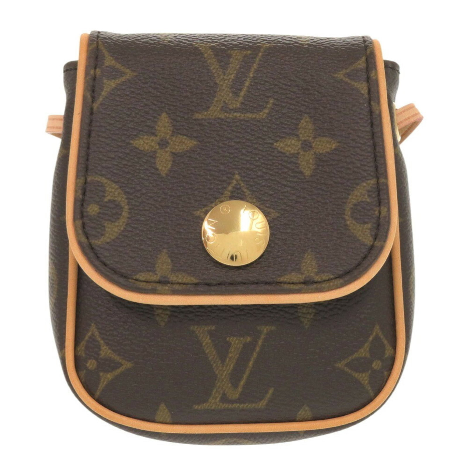 Shoulder Bag Monogram Pochette Louis Vuitton: Shoulder Bag Monogram Pochette Louis Vuitton Monogram Pochette in Brown, a classic Louis Vuitton shoulder bag, boasts a timeless design with gold hardware. Measuring 12cm x 9.5cm x 3cm, this pochette