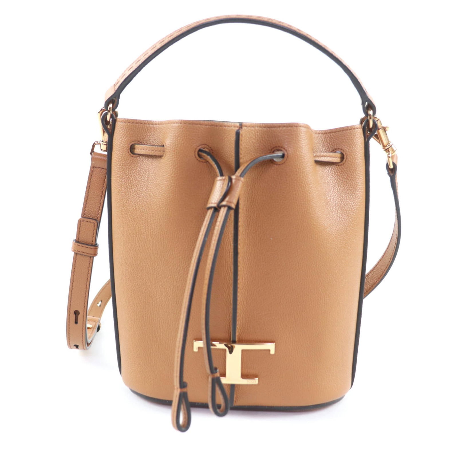 Shoulder Bag Leather Tod's: Shoulder Bag Leather Tod's Brown leather shoulder bag from Tod's, made in Italy with a signature. This 20cm x 20cm x 8.5cm bag features high-quality leather construction. Item Specifics: Brand: Tod's