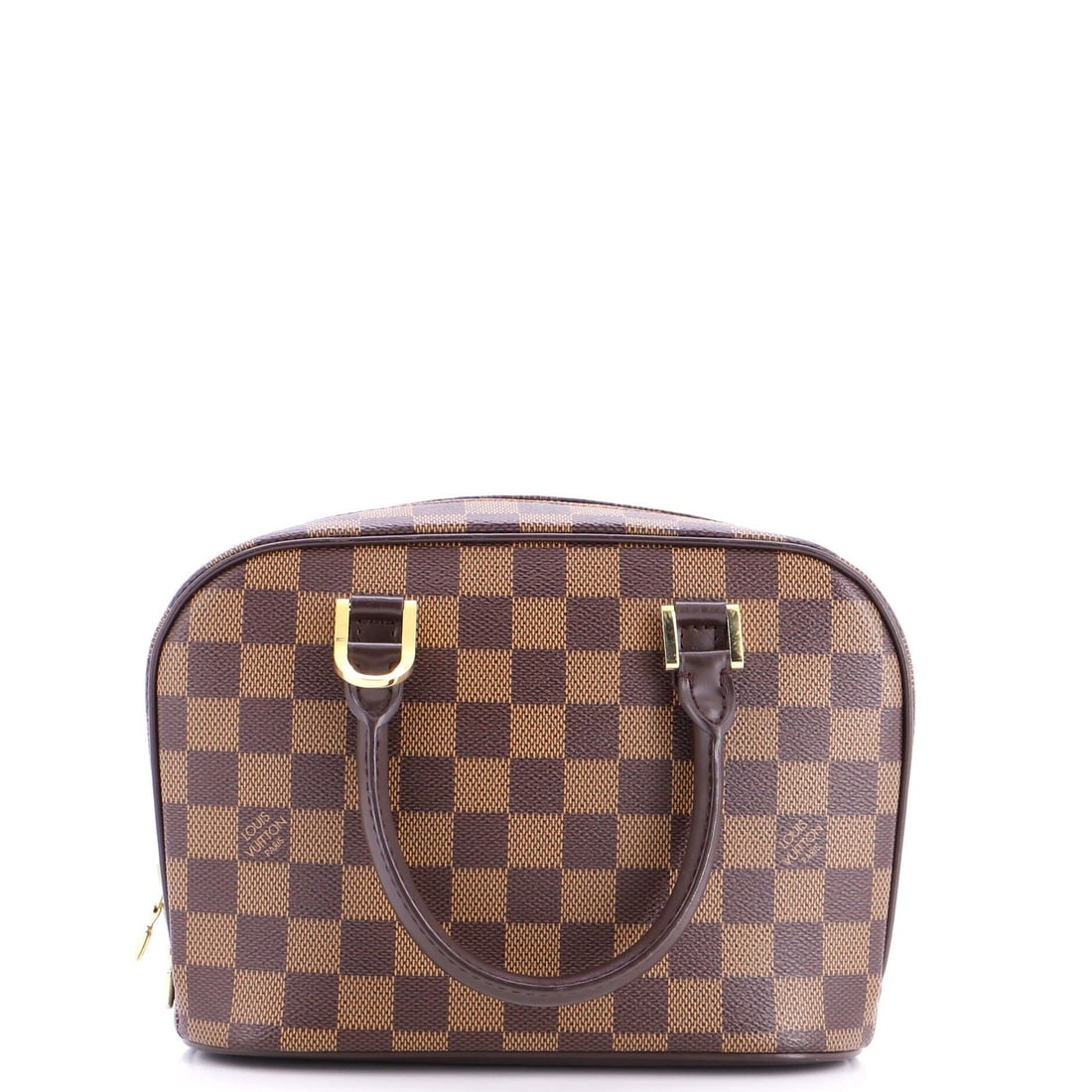 Damier Mini Louis Vuitton Sarria: Damier Mini Louis Vuitton Sarria The Damier Mini Louis Vuitton Sarria is a stylish and compact satchel with a classic Damier pattern. Measuring just 6.5" tall and 8" wide, this mini bag features a bro