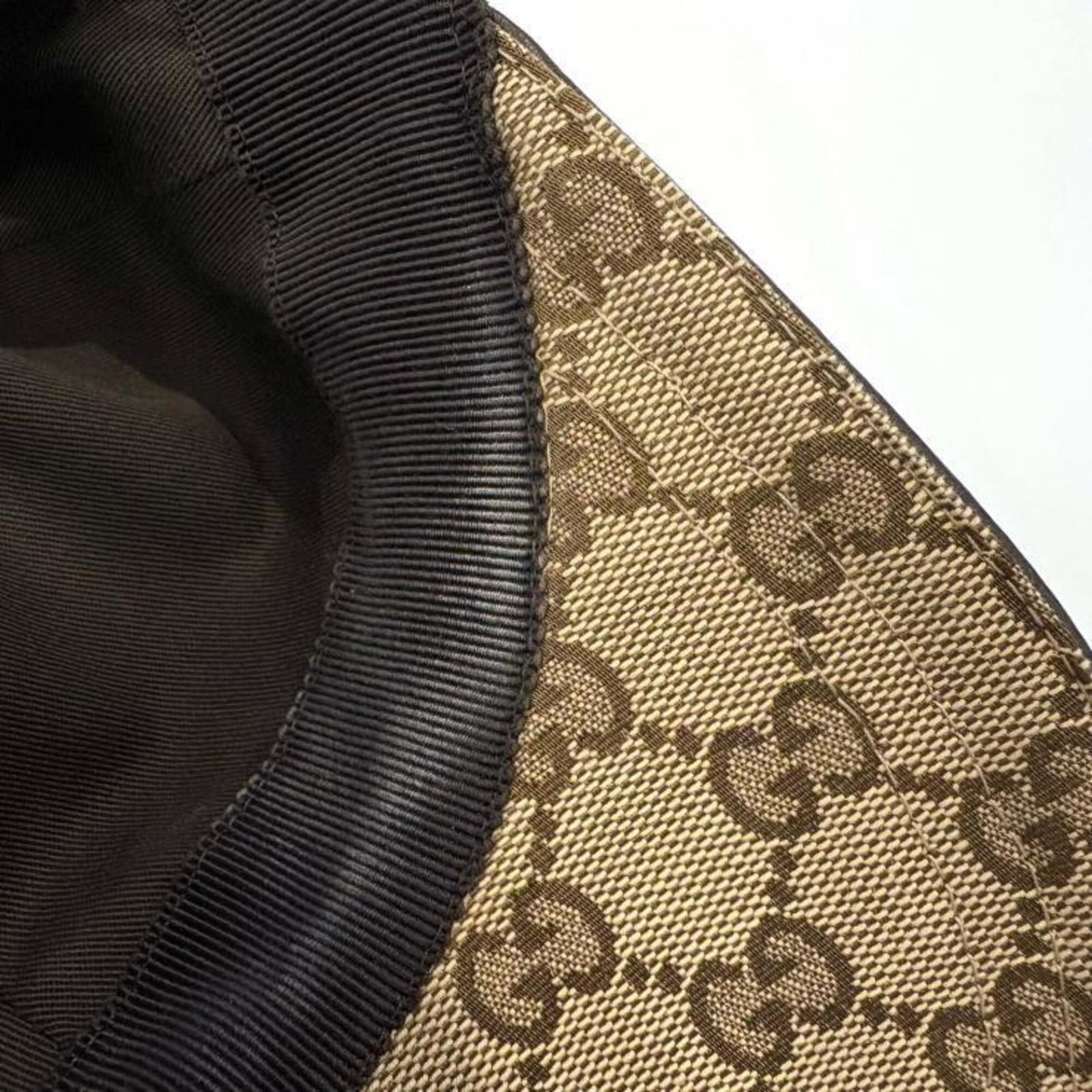 Canvas Leather Gucci Cap - 10