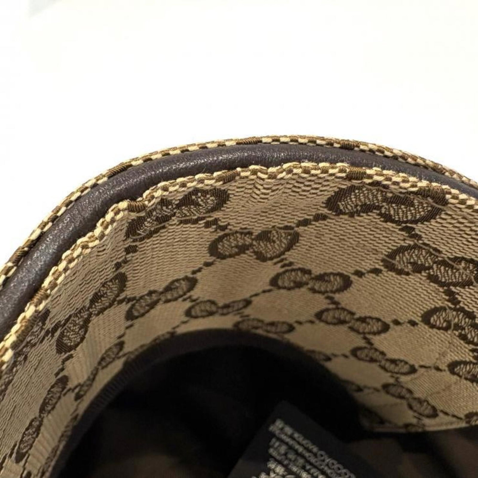 Canvas Leather Gucci Cap - 12