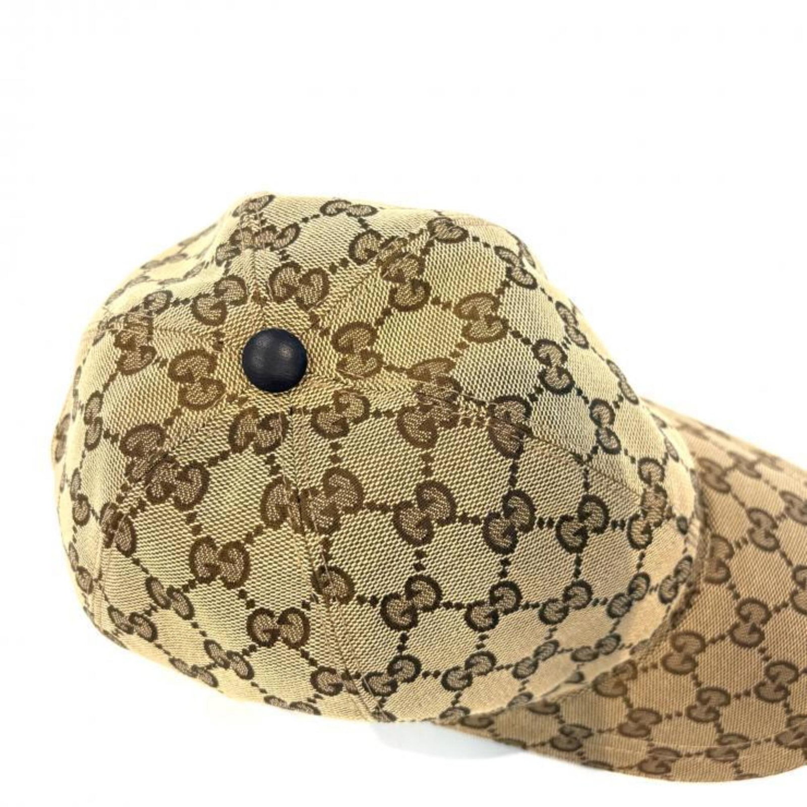 Canvas Leather Gucci Cap - 6