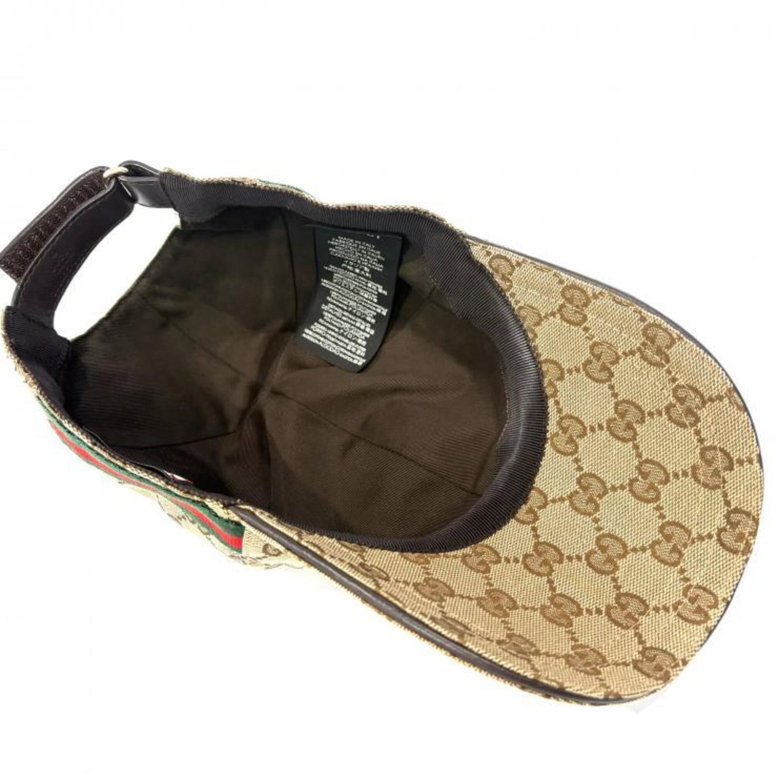 Canvas Leather Gucci Cap - 7