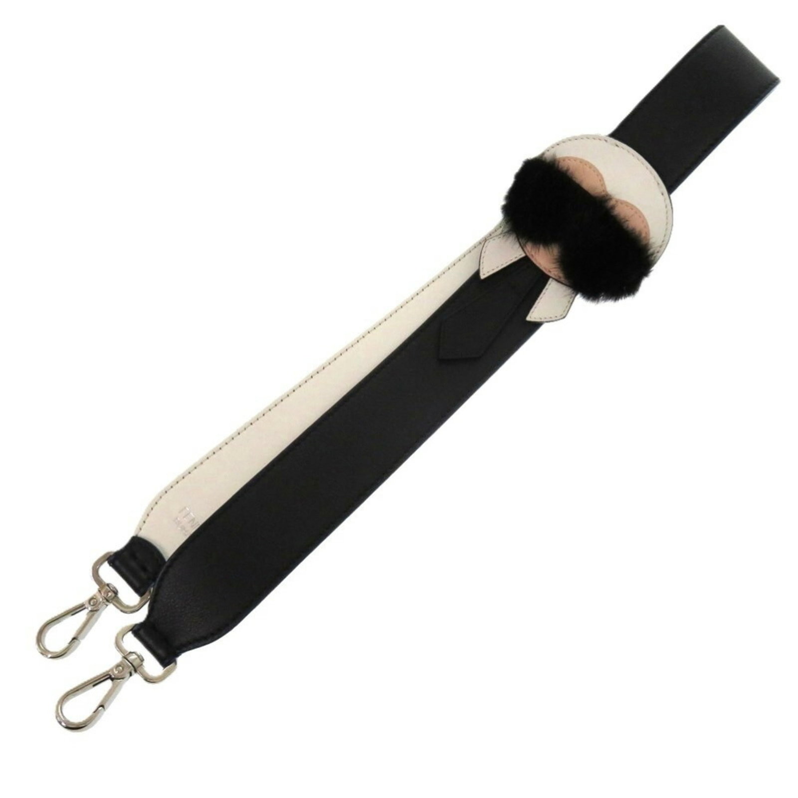 Strap Leather Fendi: Strap Leather Fendi Strap Leather Fendi is a high-quality leather strap made from genuine leather. The item comes in two colors, black and white, and is accompanied by a box and dust bag for storage. 