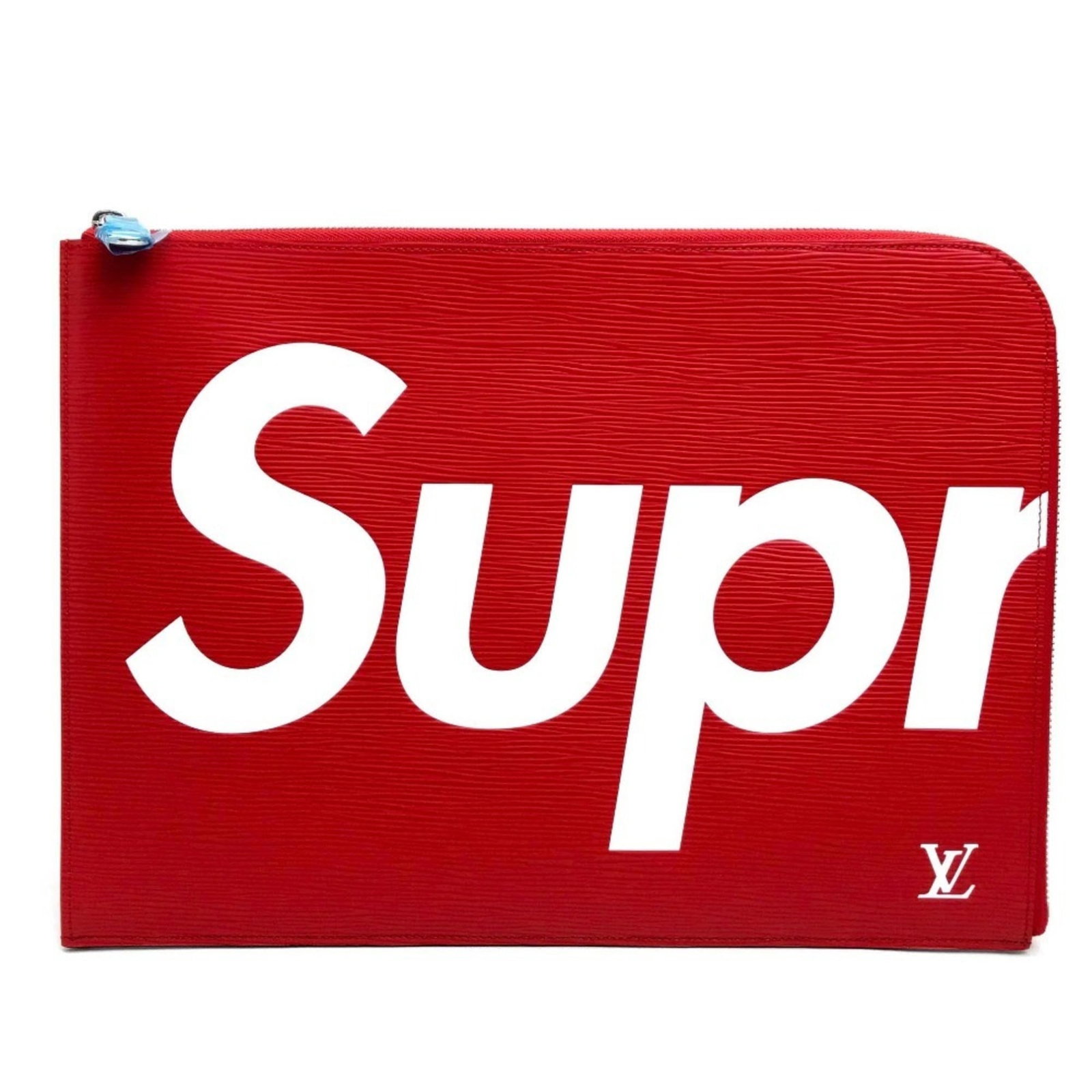 Louis Vuitton Pochette Leather Epi Clutch: Louis Vuitton Pochette Leather Epi Clutch Red Epi leather Louis Vuitton Pochette Leather Epi Clutch with zipper closure and open pocket. Comes with box and dust bag. Item Specifics: Brand: Louis